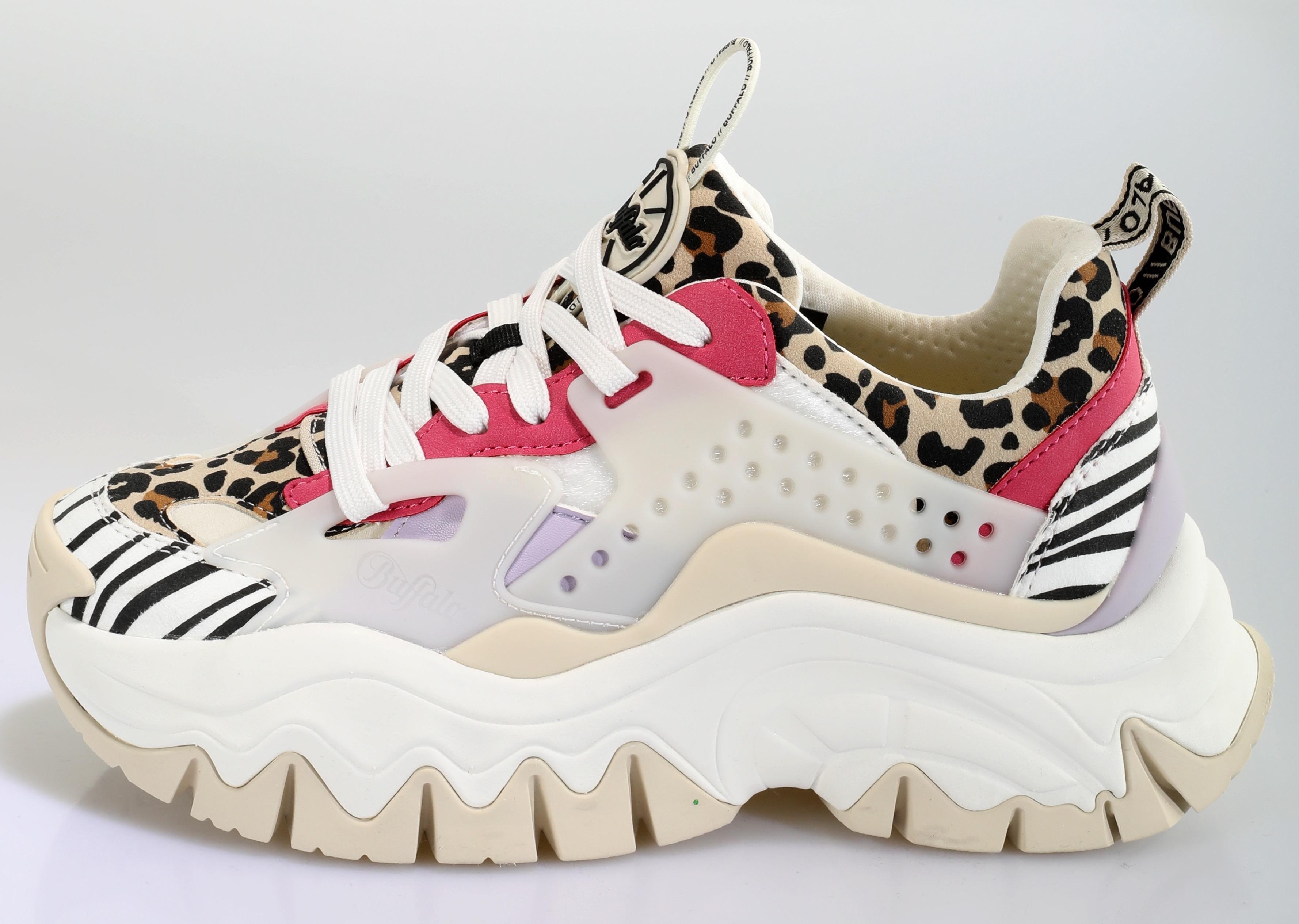 Buffalo plateau sneaker clearance weiß