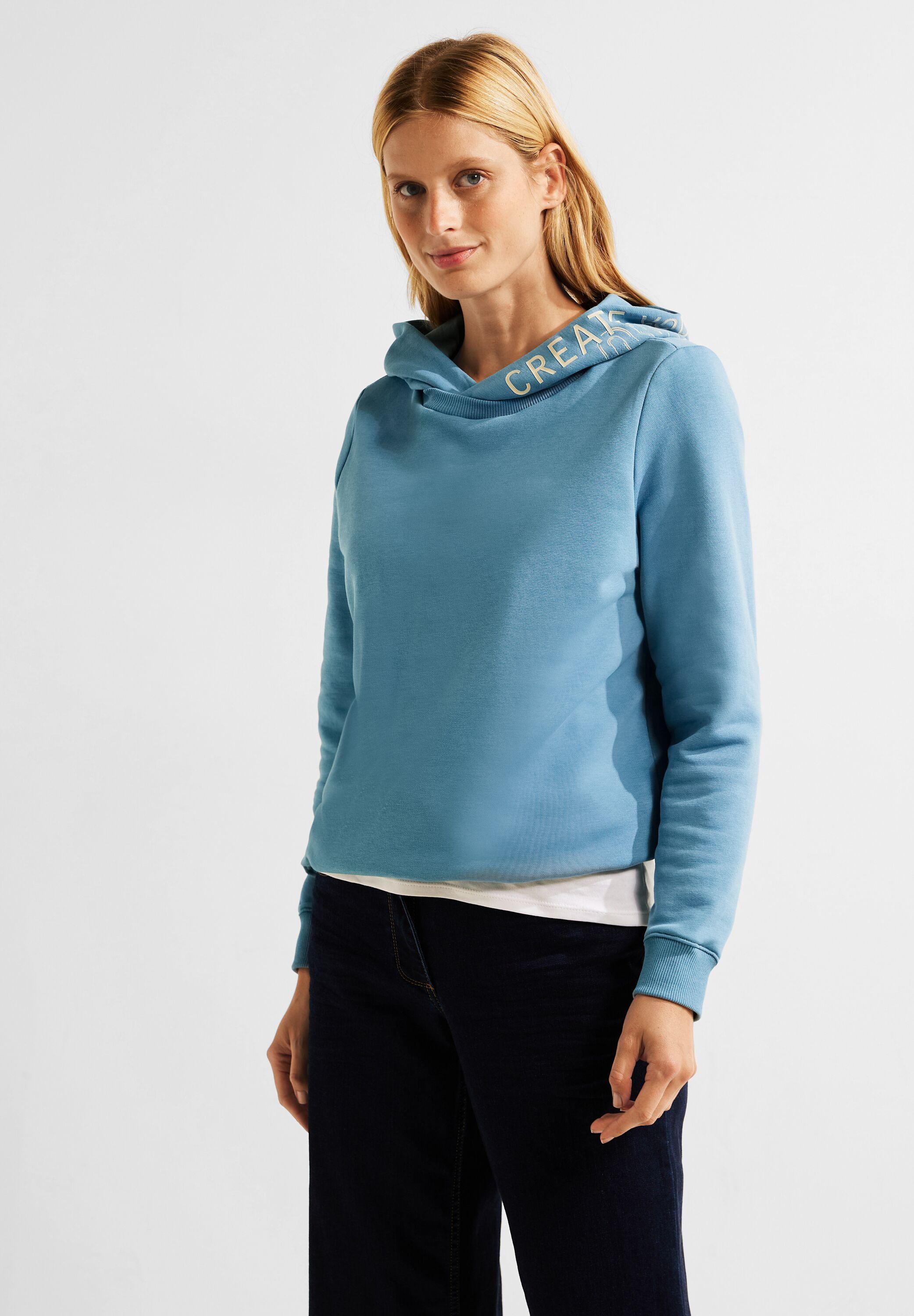 Baumwolle in Sweatshirt, Blau | Lyst mit Stretchanteil Cecil aus DE