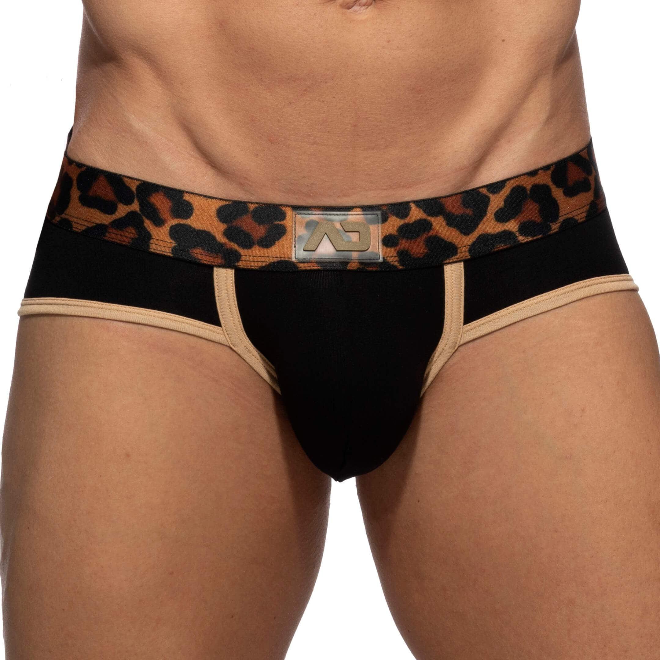 Slip Leopard Coton Addicted pour homme en coloris Noir Lyst
