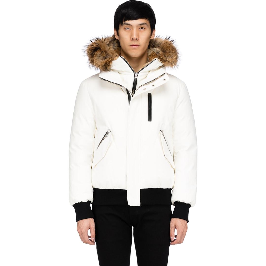 mackage white jacket