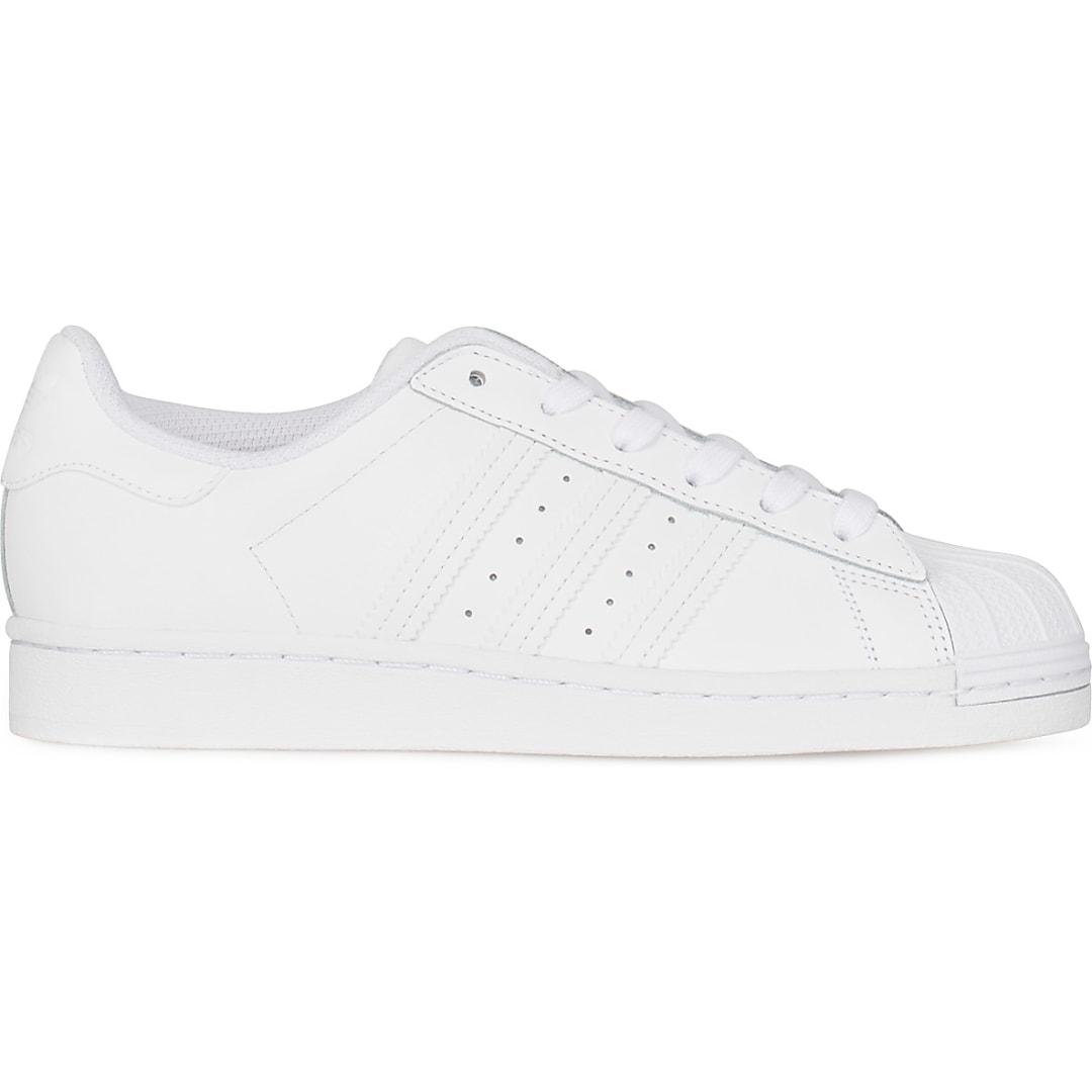 adidas Originals Leather Superstar in Cloud White (White) - Lyst