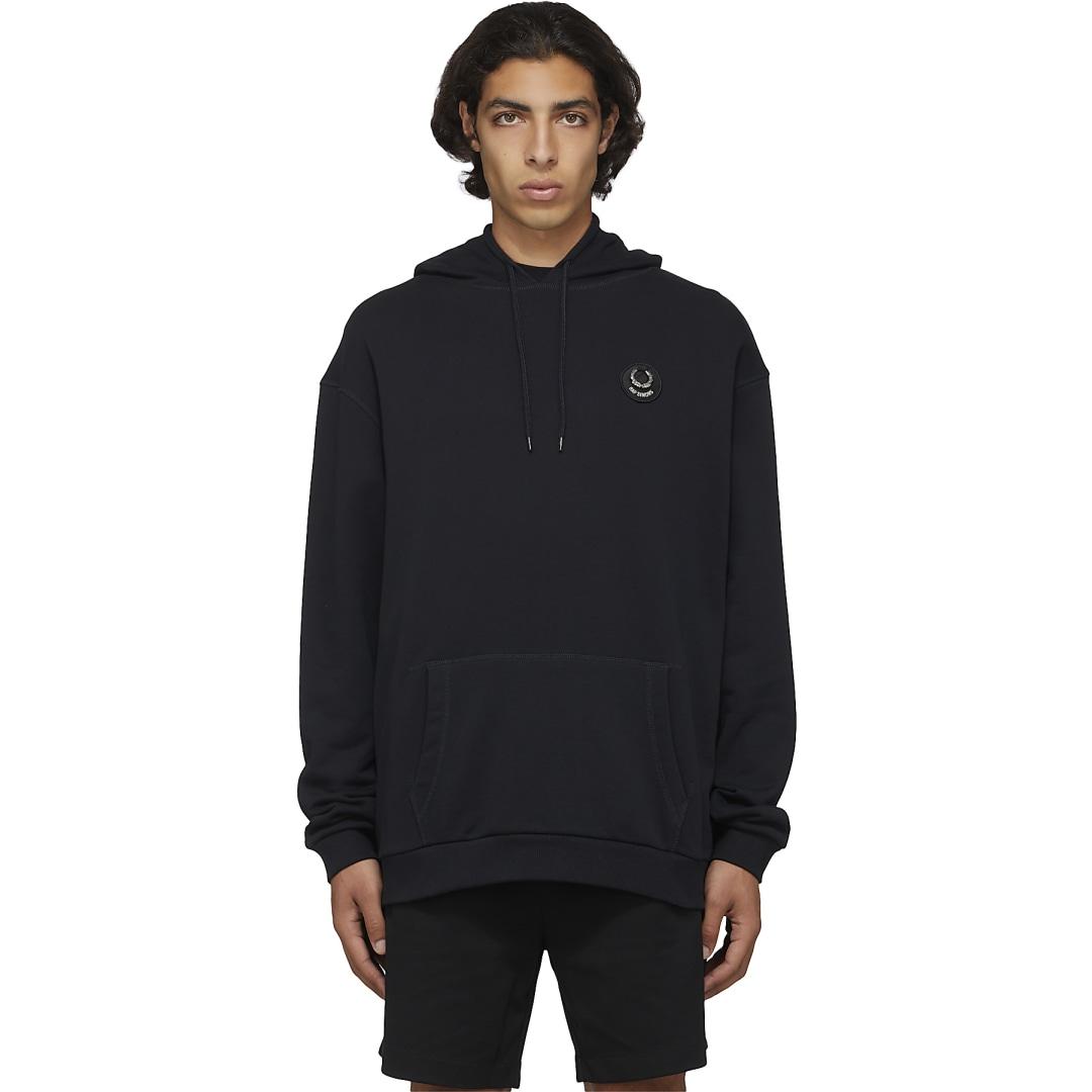 marketing Missionaris jeans Fred Perry Raf Simons Patch Detail Hoodie in Black for Men | Lyst