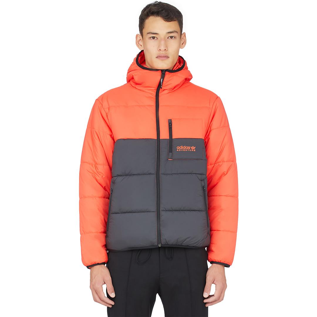 adidas Originals Adventure Reversible Puffer Jacket in Black/Bright Red (Red)  for Men | Lyst