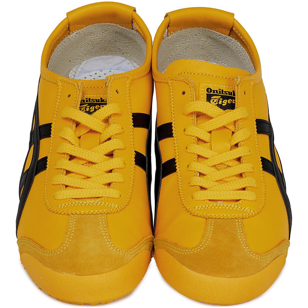 Onitsuka Tiger Leather Mexico 66 Trainers in Yellow/ Black (Yellow) - Lyst