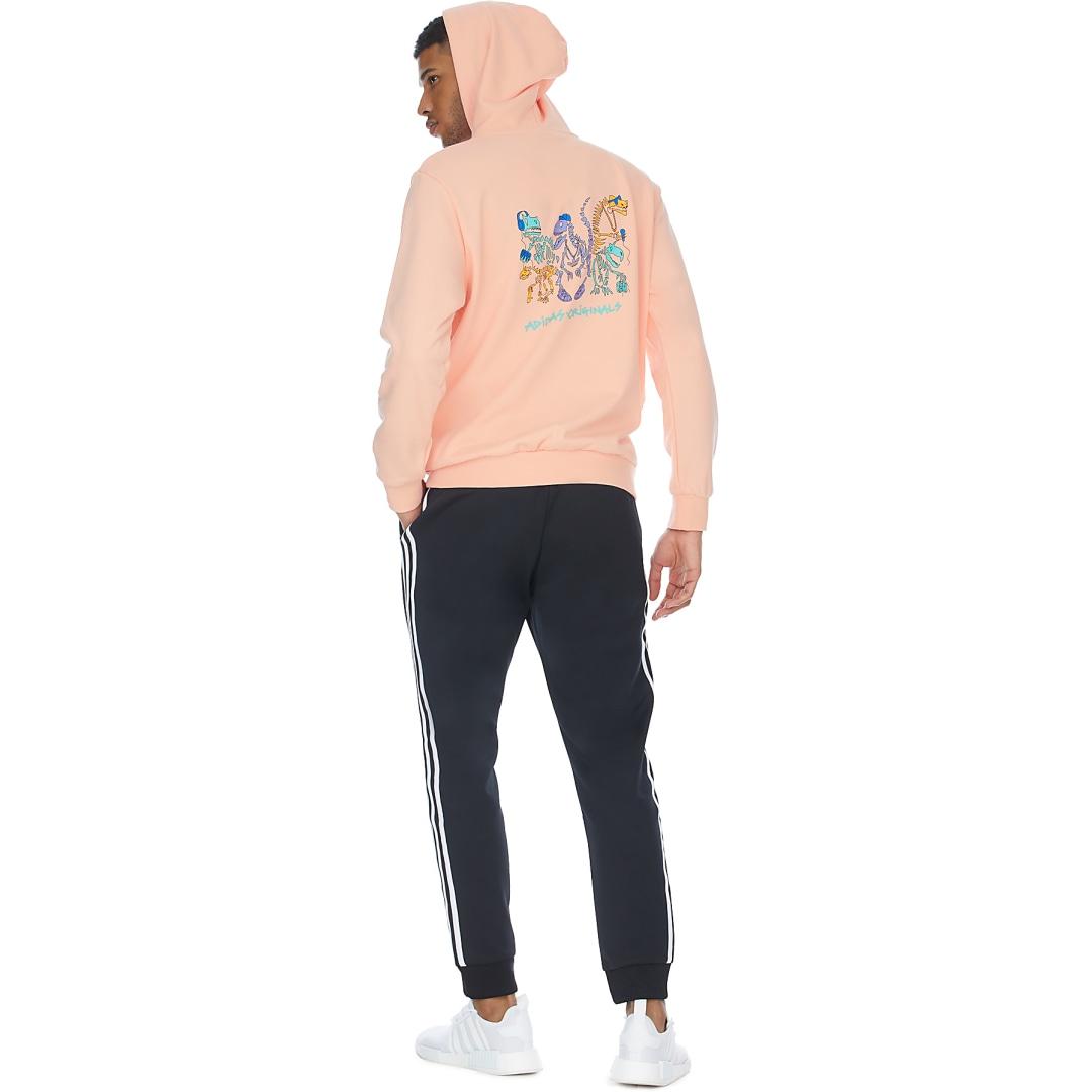 adidas Originals Cotton Funny Dino Hoodie in Pink for Men | Lyst