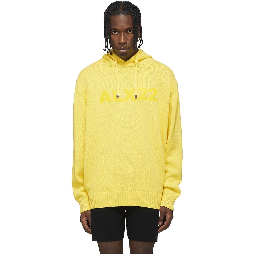 1017 ALYX 9SM Treated Logo Hoodie in Yellow for Men | Lyst