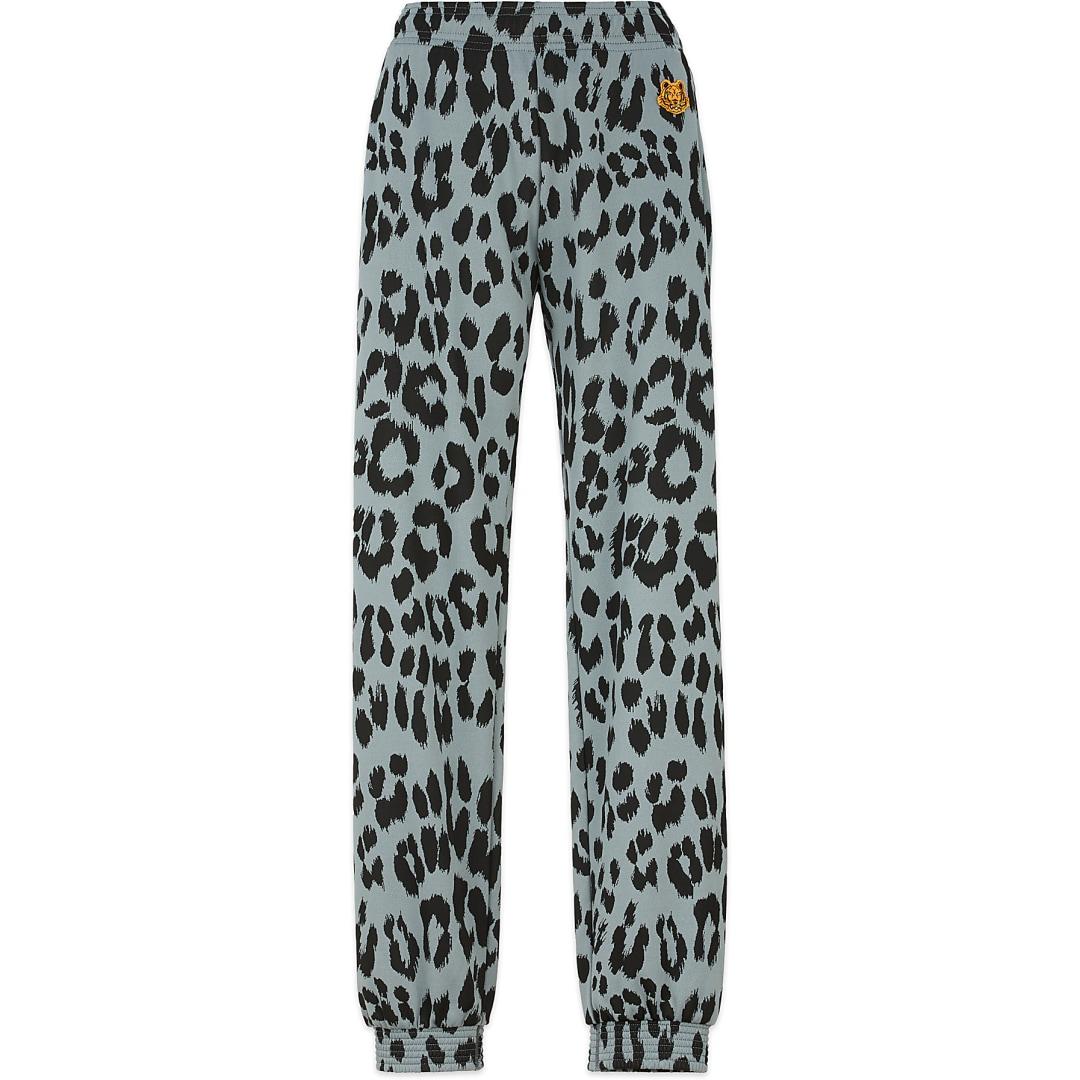 Kenzo Synthetic Leopard Print Joggers Lyst