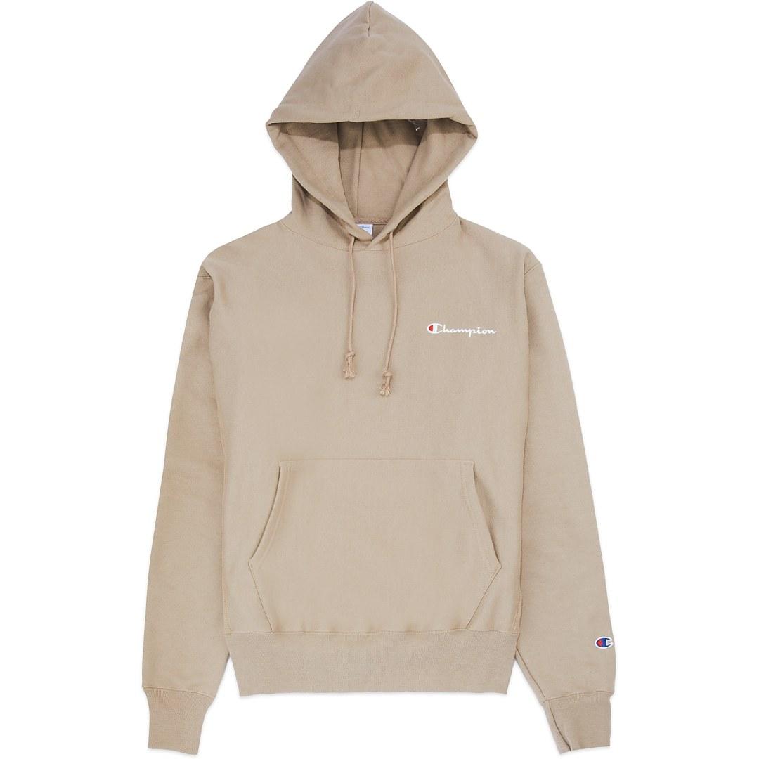 Champion Reverse Weave Script Pullover Hoodie in Natural for Men | Lyst