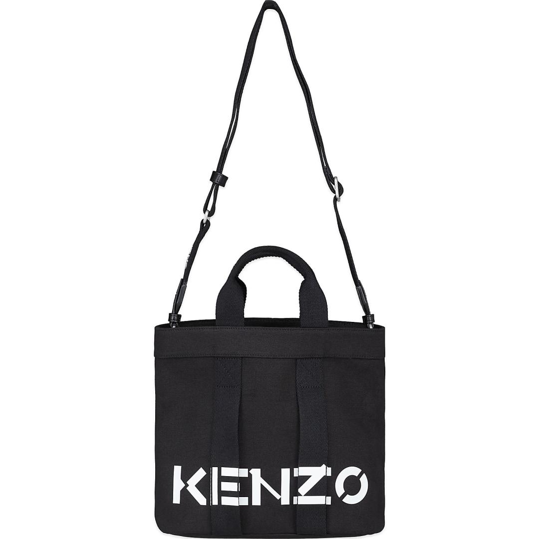 KENZO Mini Logo Tote Bag in Black | Lyst