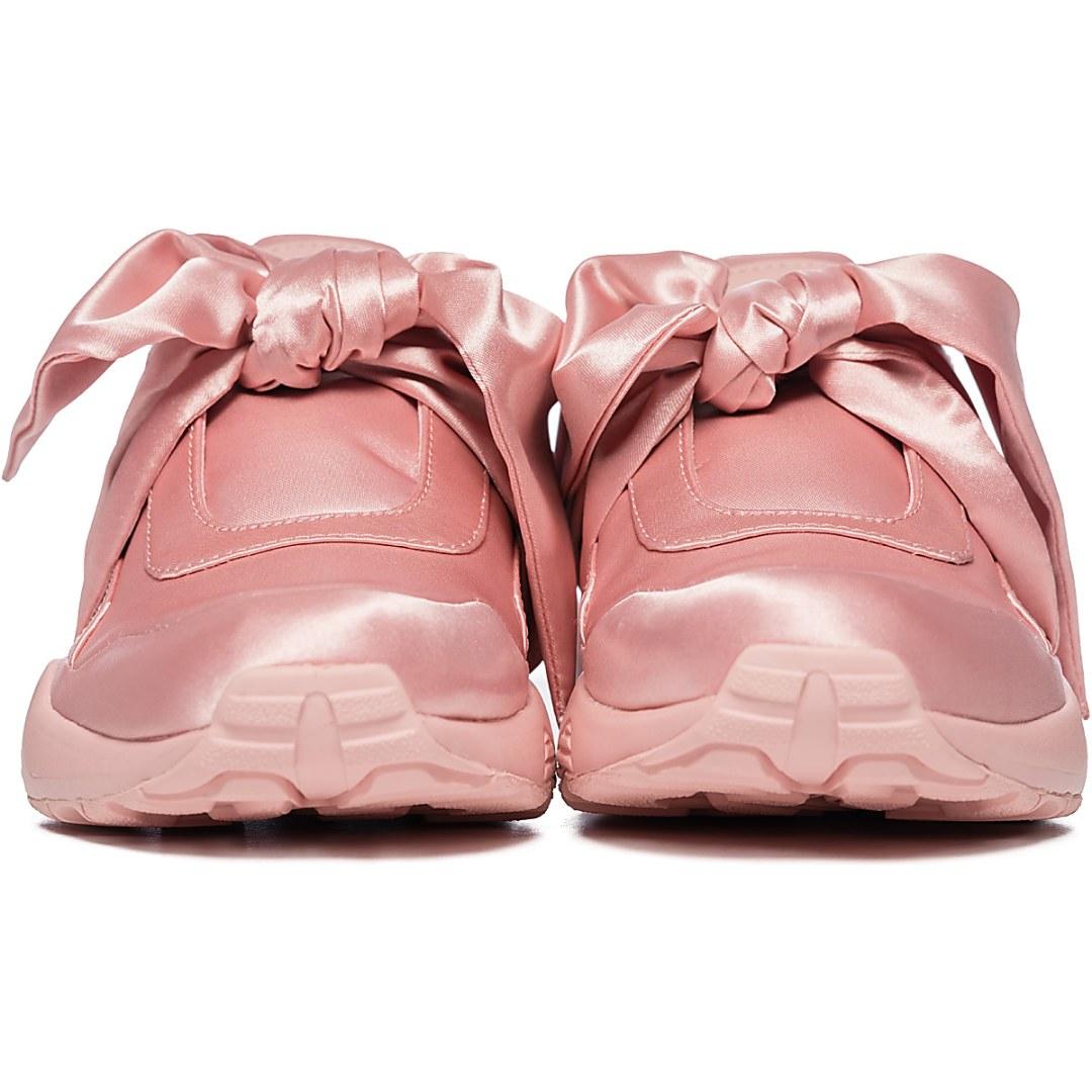fenty bow sneakers pink