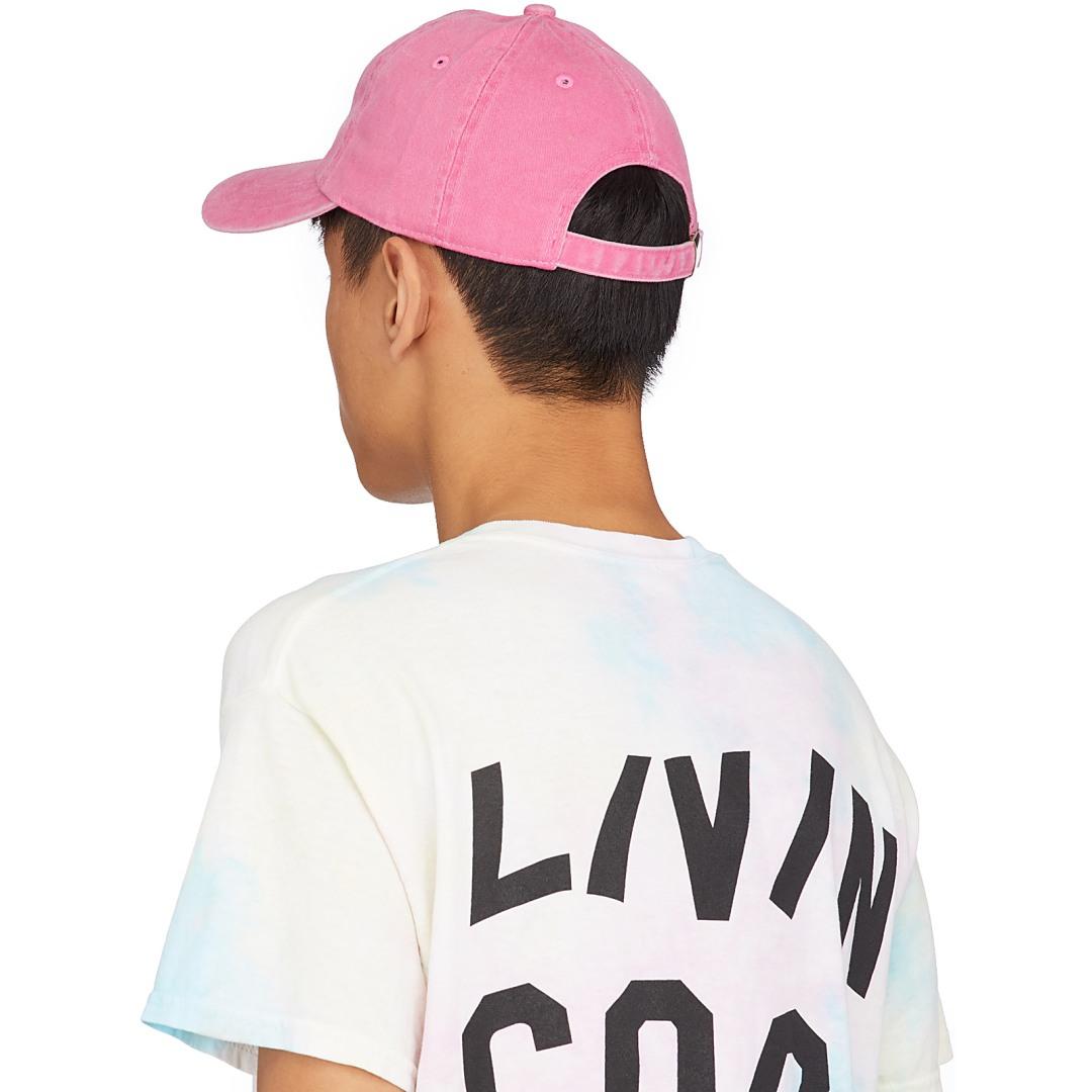 LIVINCOOL Cotton Washed Wavy Logo Cap 