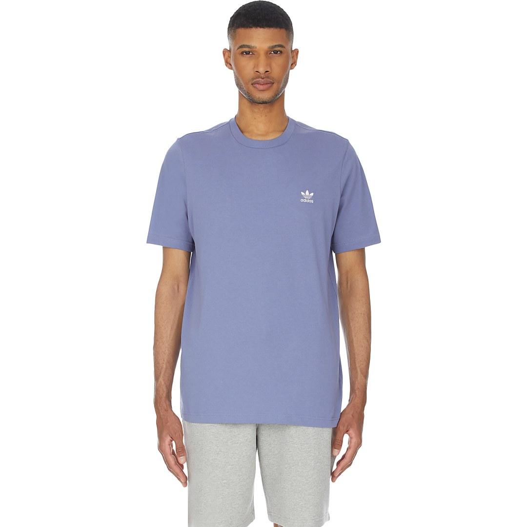 Originals Adicolor Essentials Trefoil T-shirt in Blue | Lyst