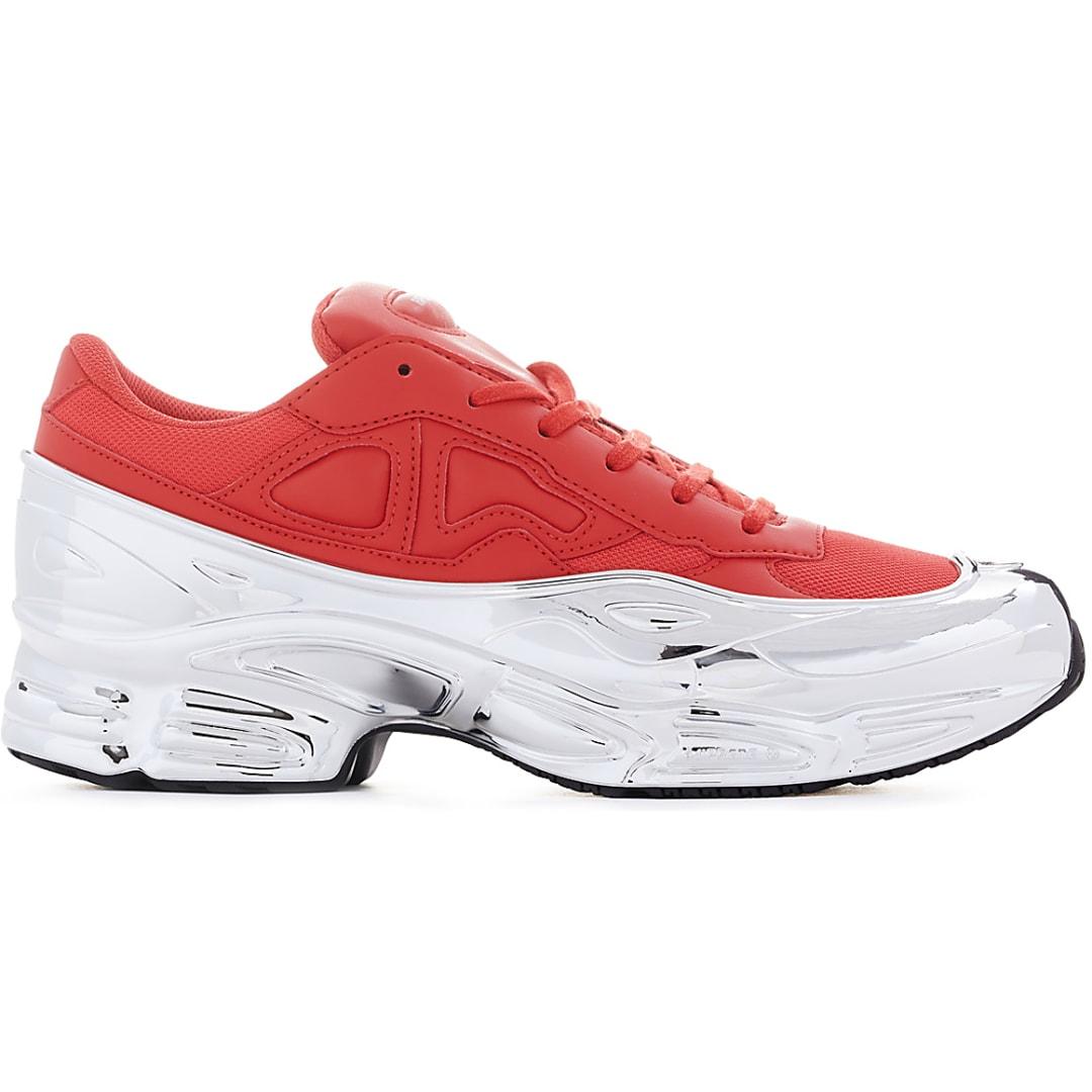 adidas By Raf Simons Leather Raf Simons Ozweego in Red/Silver  Metallic/Silver Metal (Red) for Men - Lyst