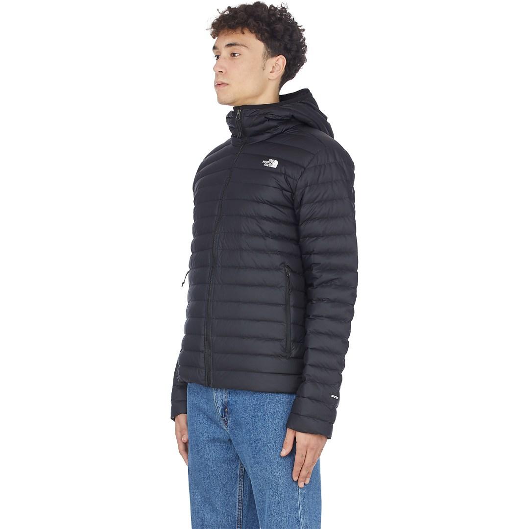 The North Face Stretch Down Hoodie in Black for Men | Lyst