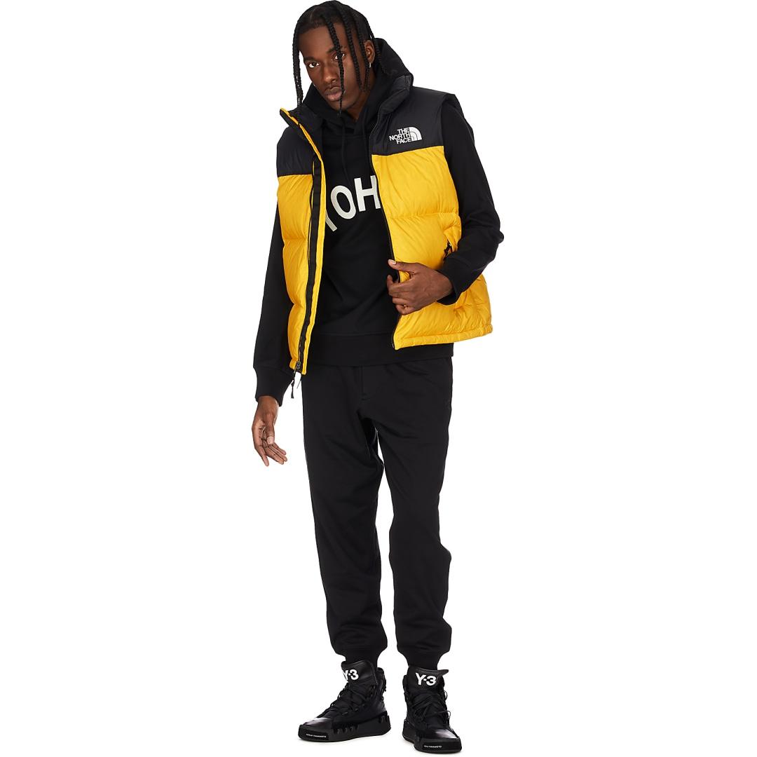 north face yellow vest