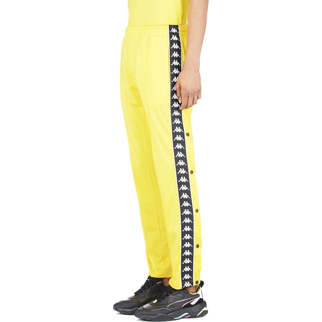 Kappa Synthetic 222 Banda Astoria Slim Snap Track Pants in  Yellow/Black/White (Yellow) for Men | Lyst