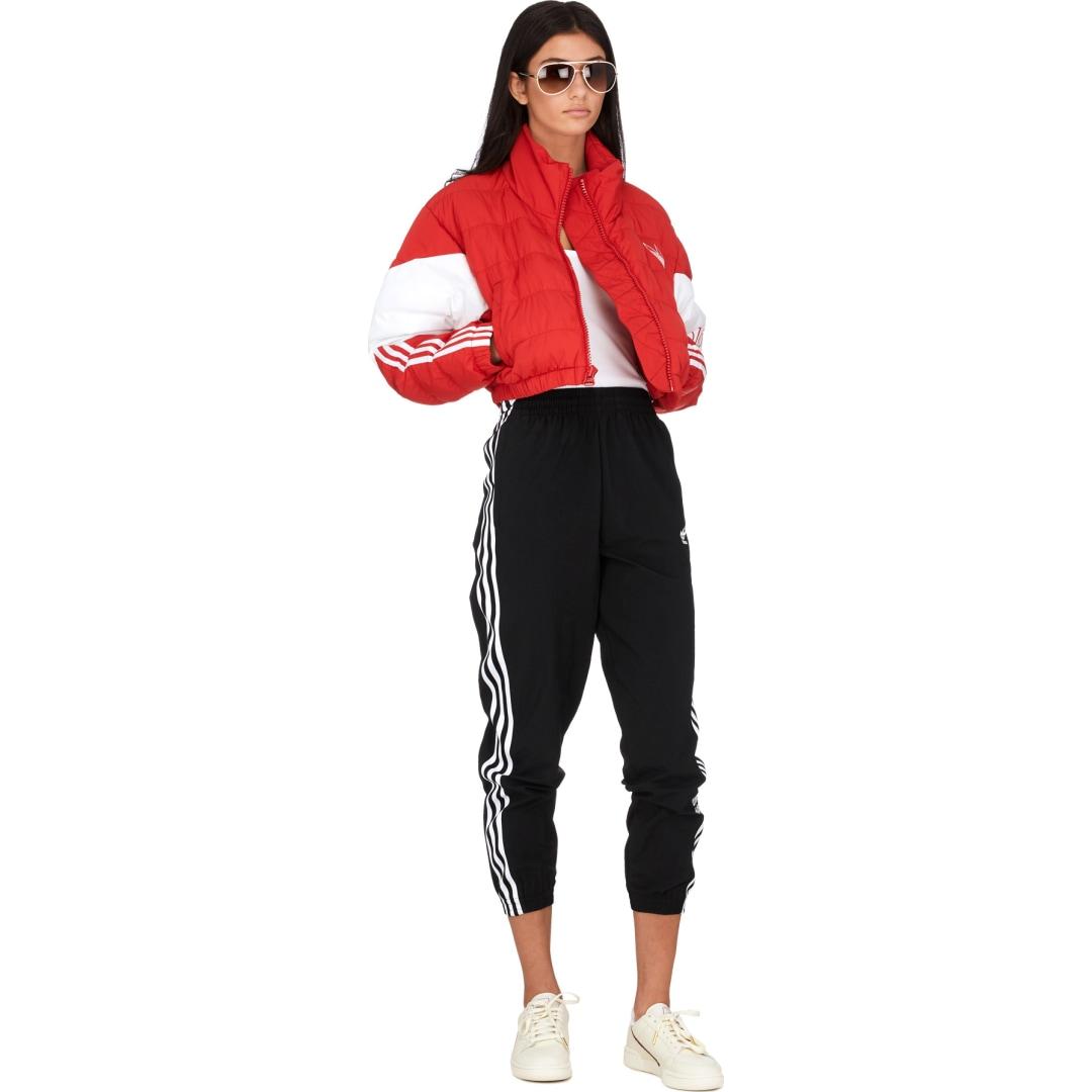 red adidas cropped jacket