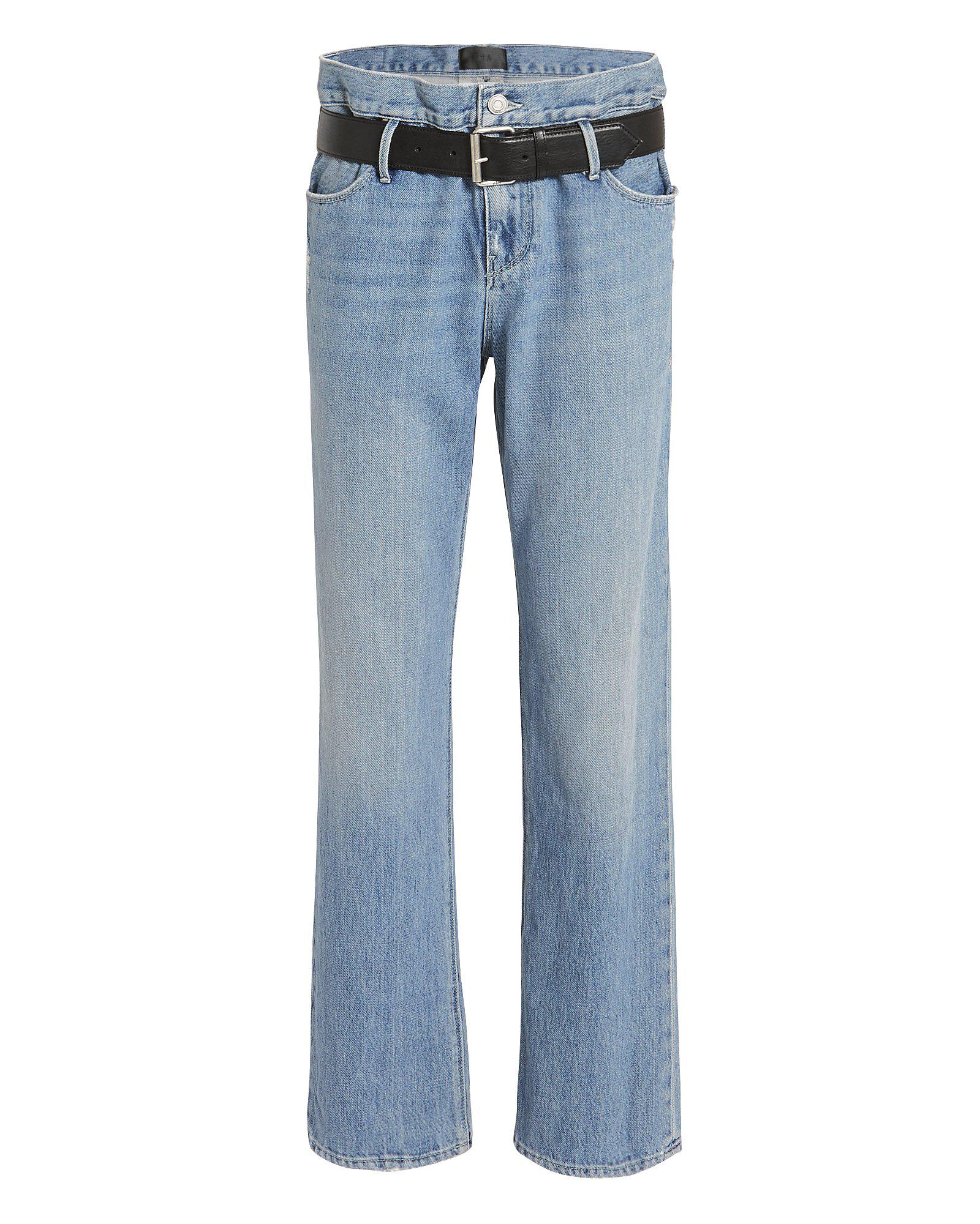 belted jeans