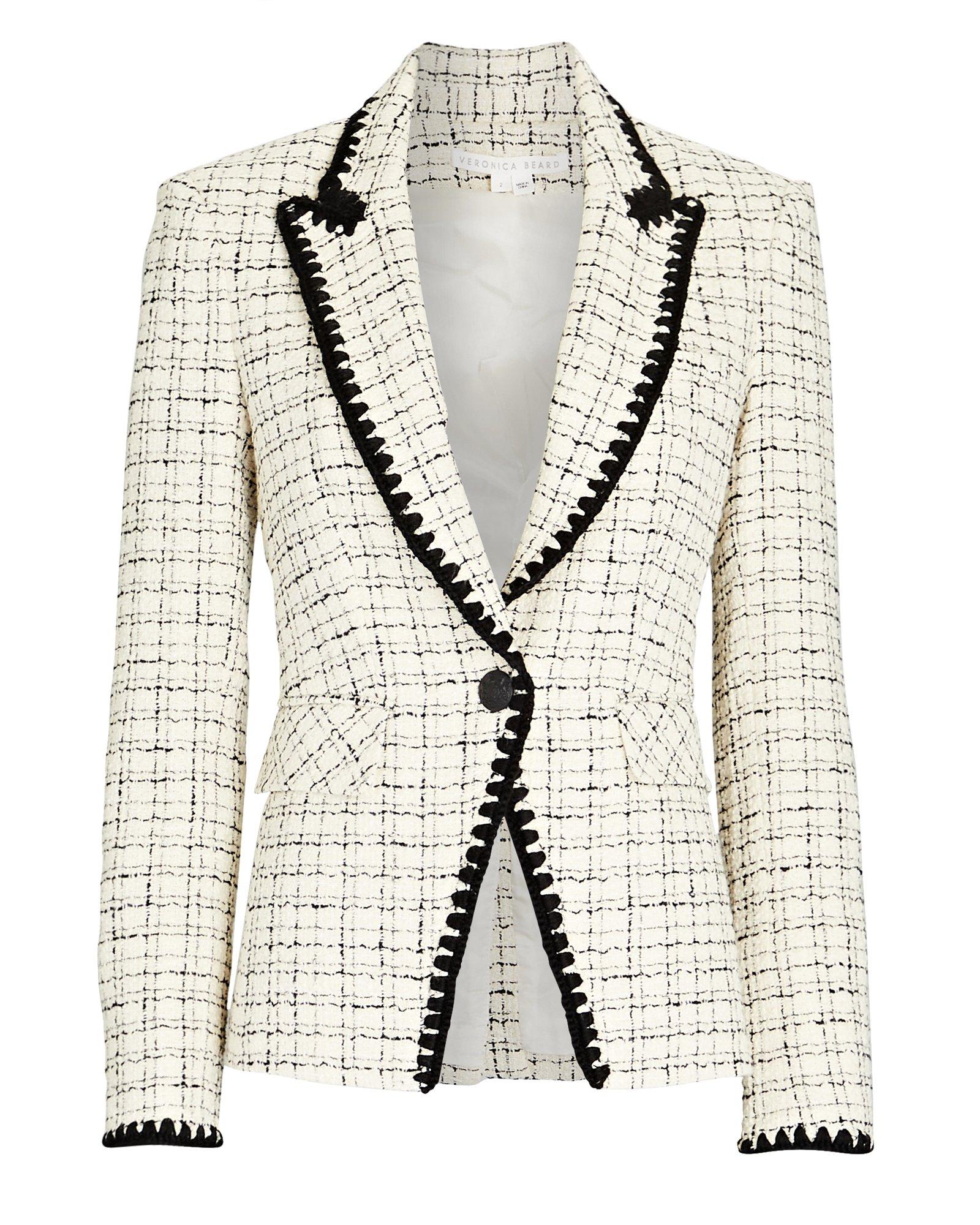 Veronica Beard Alessia Tweed Single-Breasted Jacket