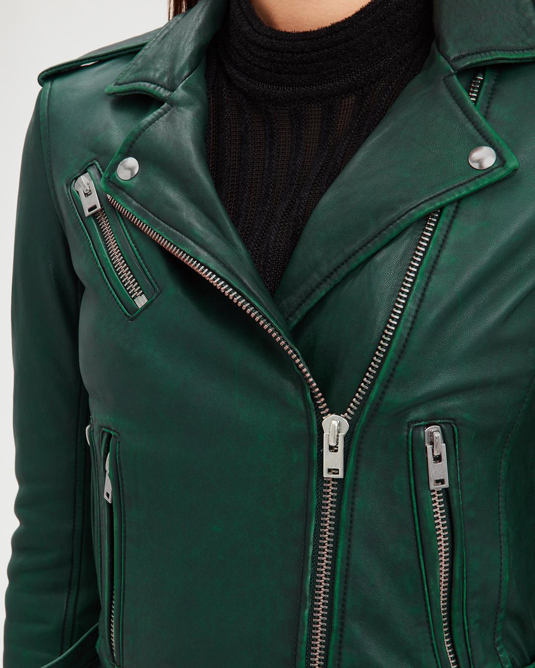 iro green leather jacket