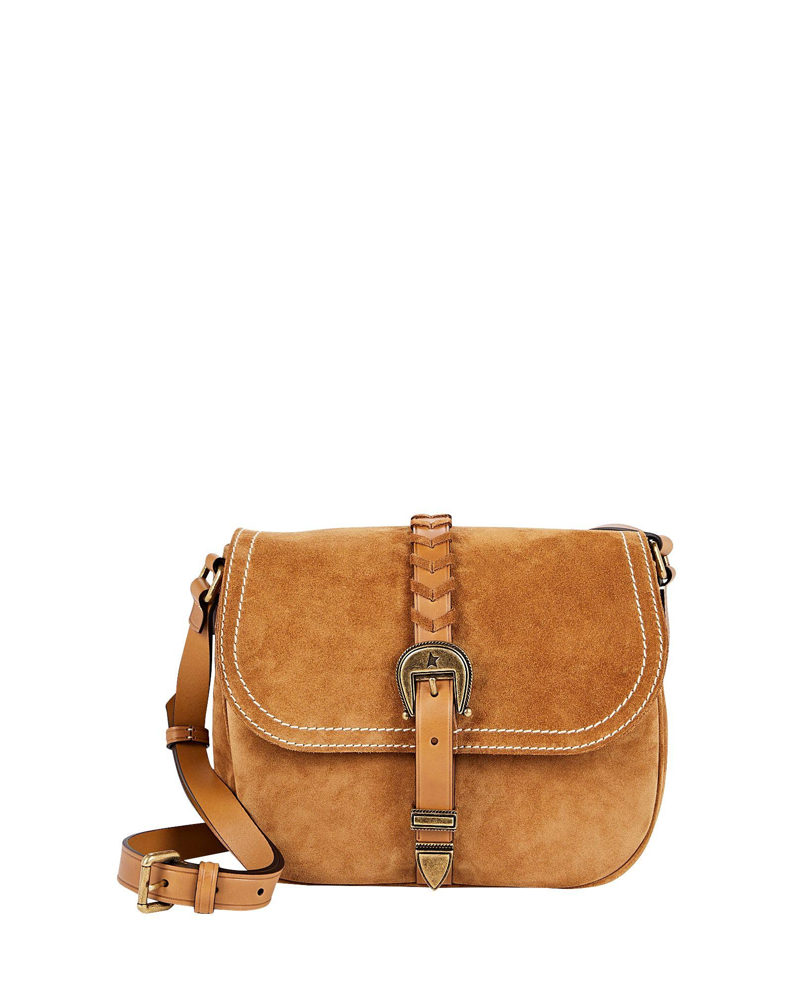 Golden Goose Rodeo Suede Crossbody Bag in Brown | Lyst