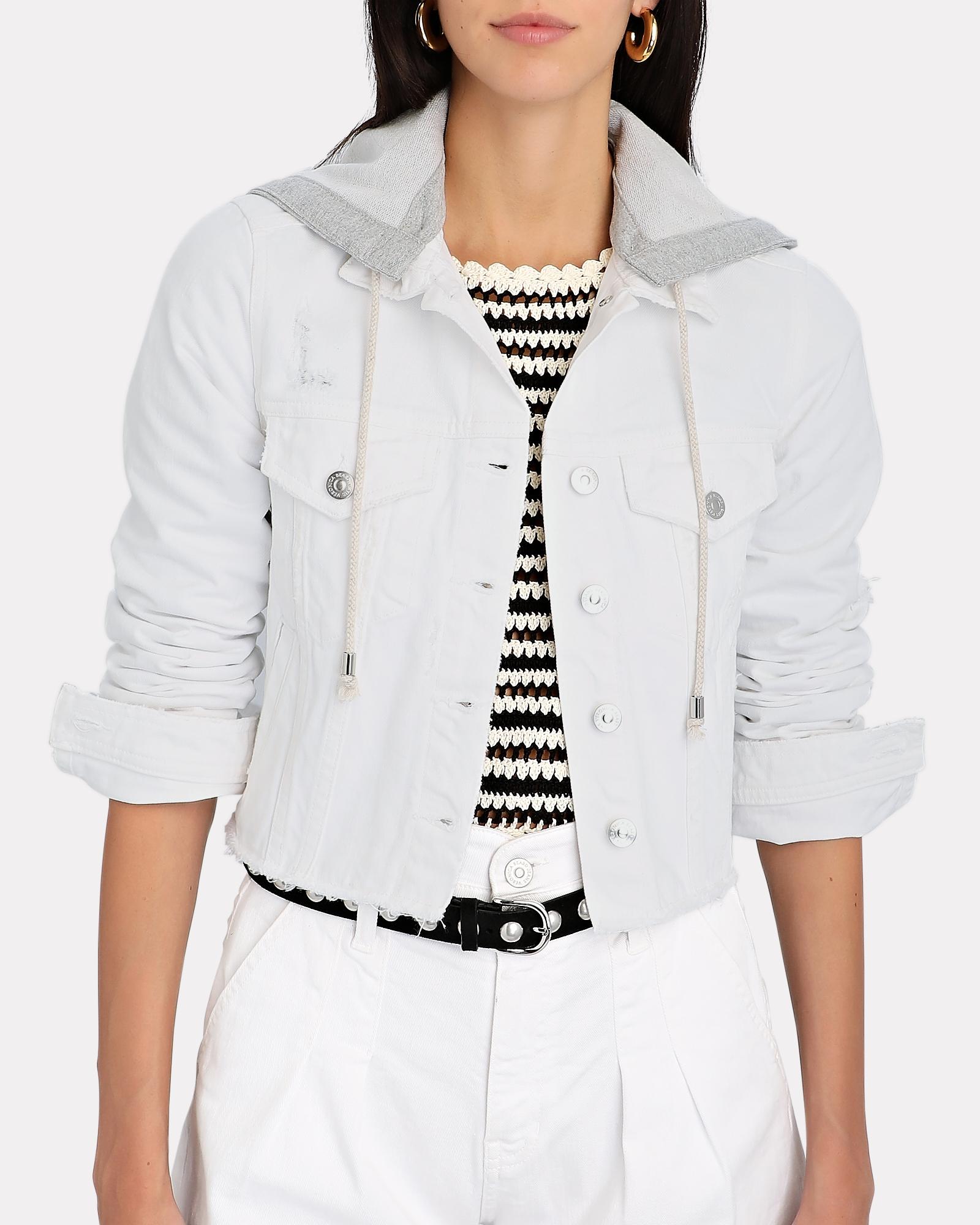 Veronica Beard Cara Hooded Denim Jacket 