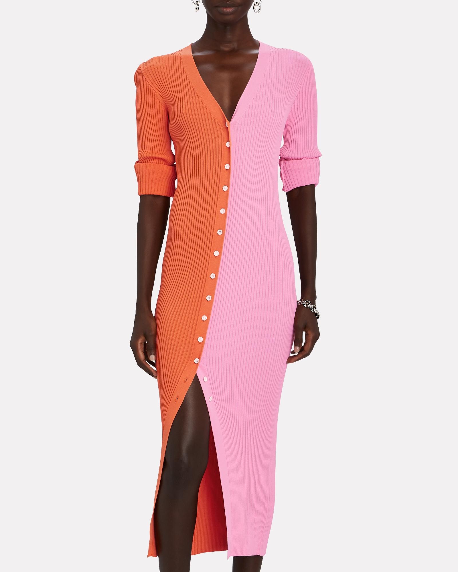colorblock sweatshirt dress