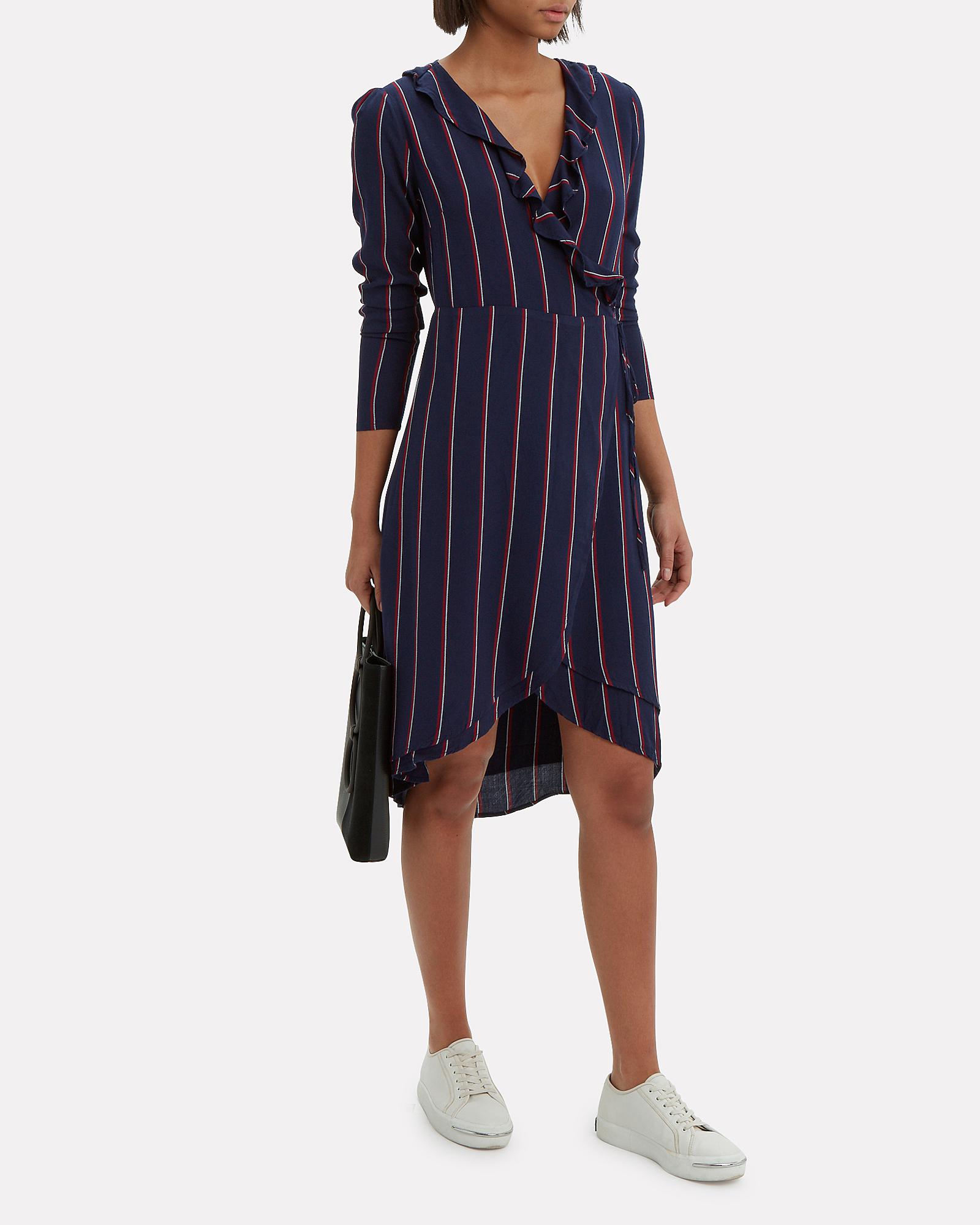 rails blue and white striped dress