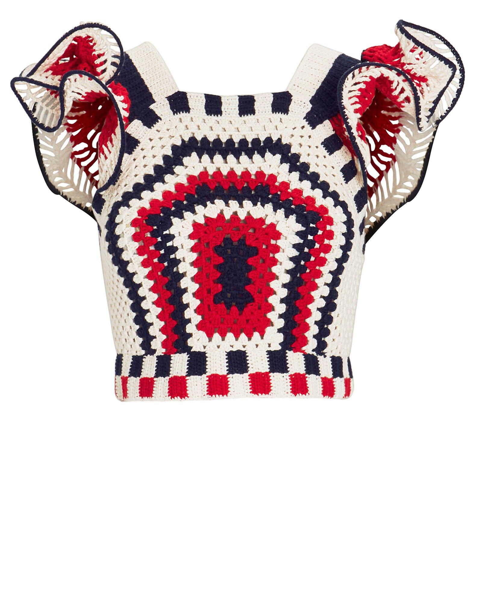 ulla johnson crochet top