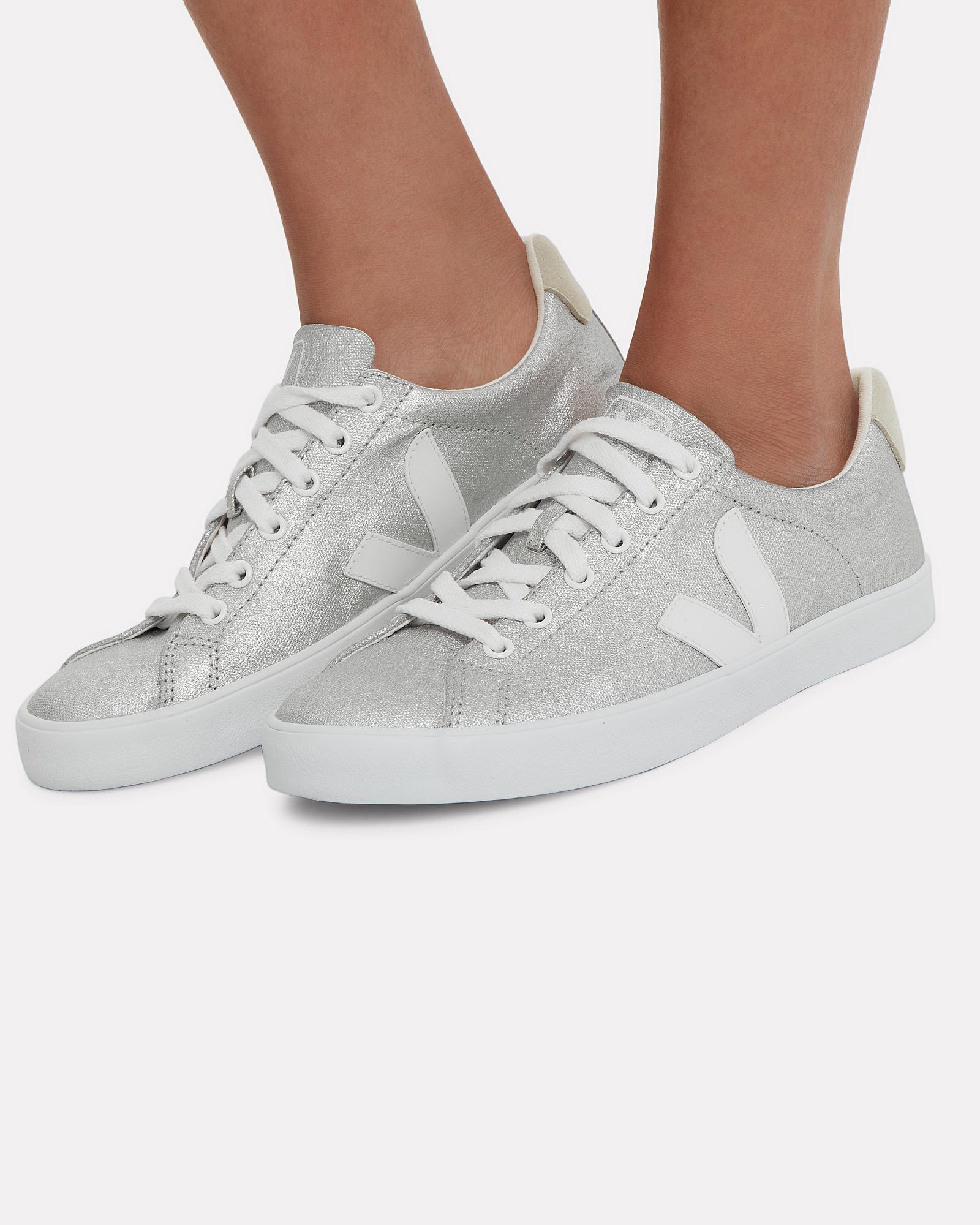 veja esplar canvas trainers silver