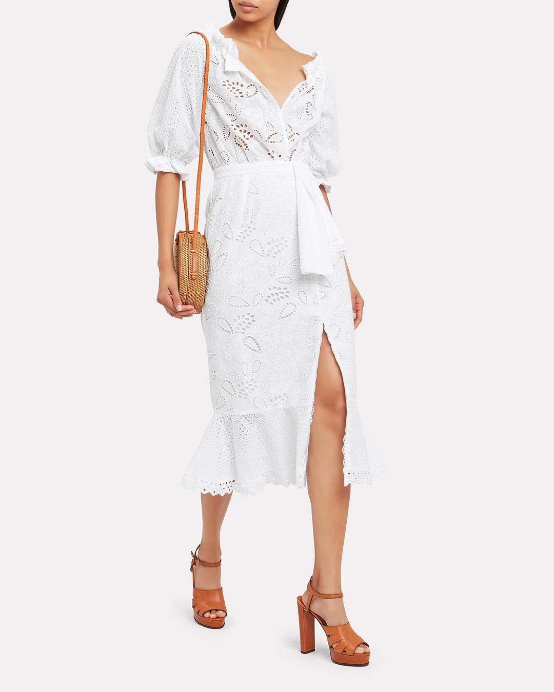 saloni olivia midi dress