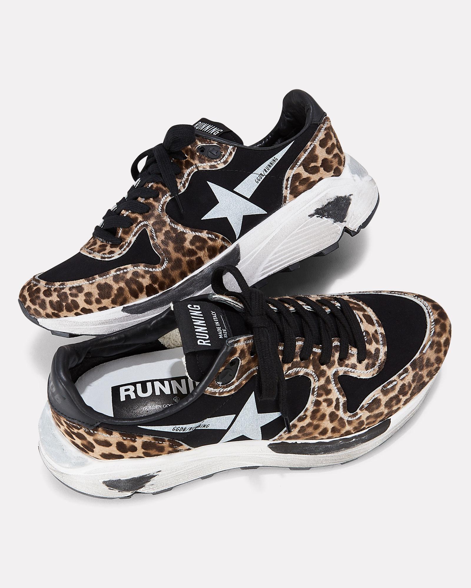 Golden goose leopard running sale