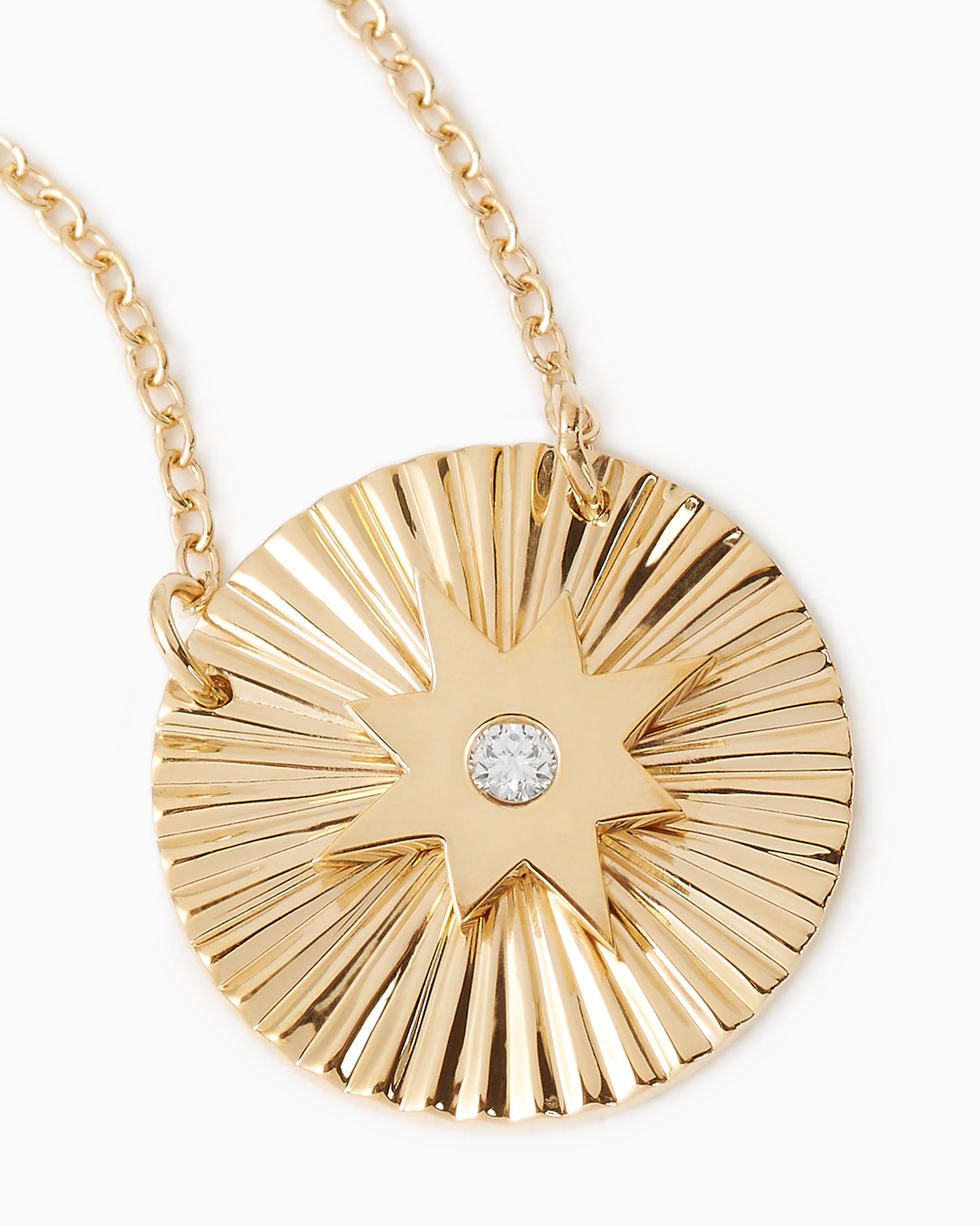 Jennifer Zeuner Iris Mini Gia Necklace in Gold (Metallic) - Lyst
