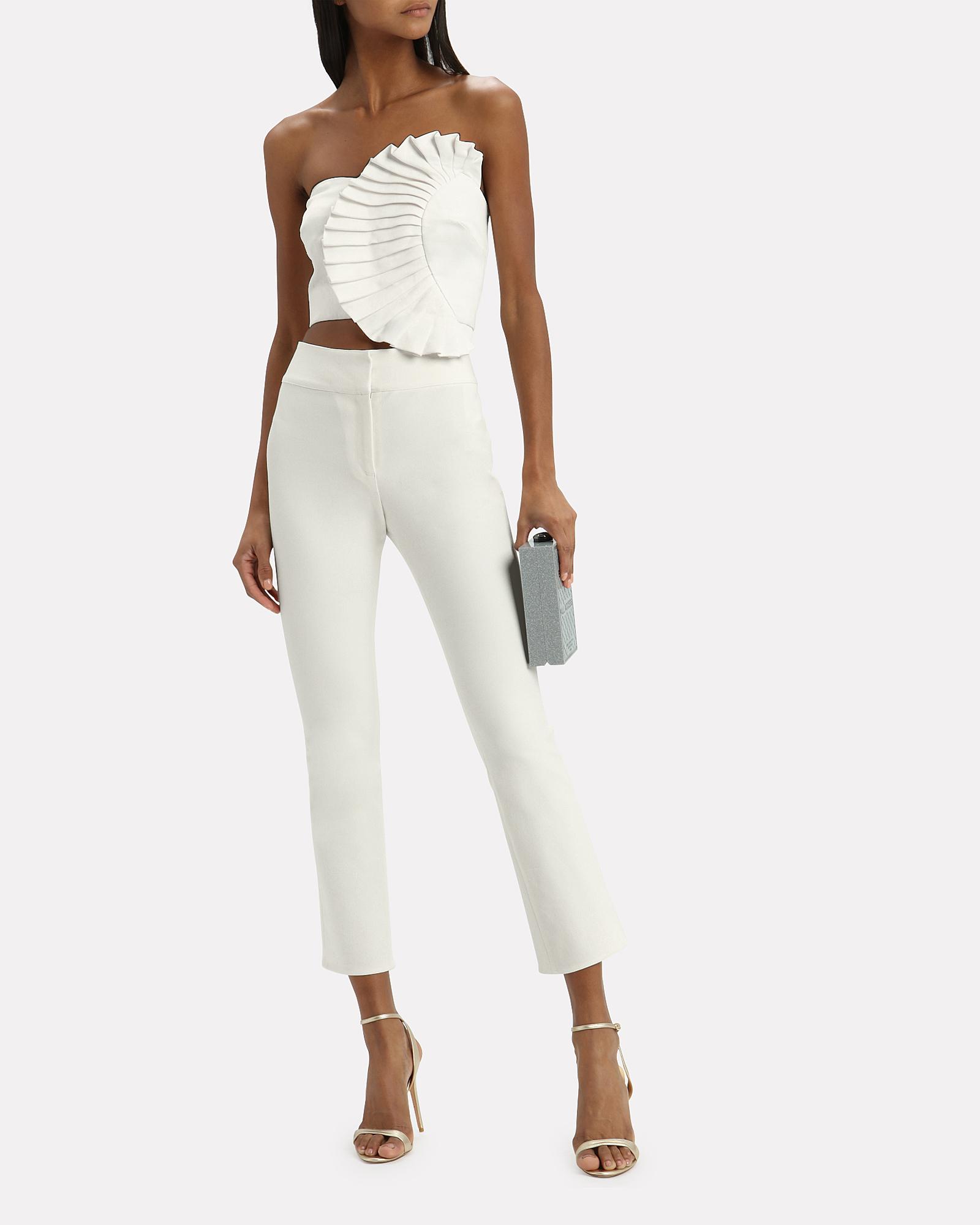 amur kyle ruffle bustier top