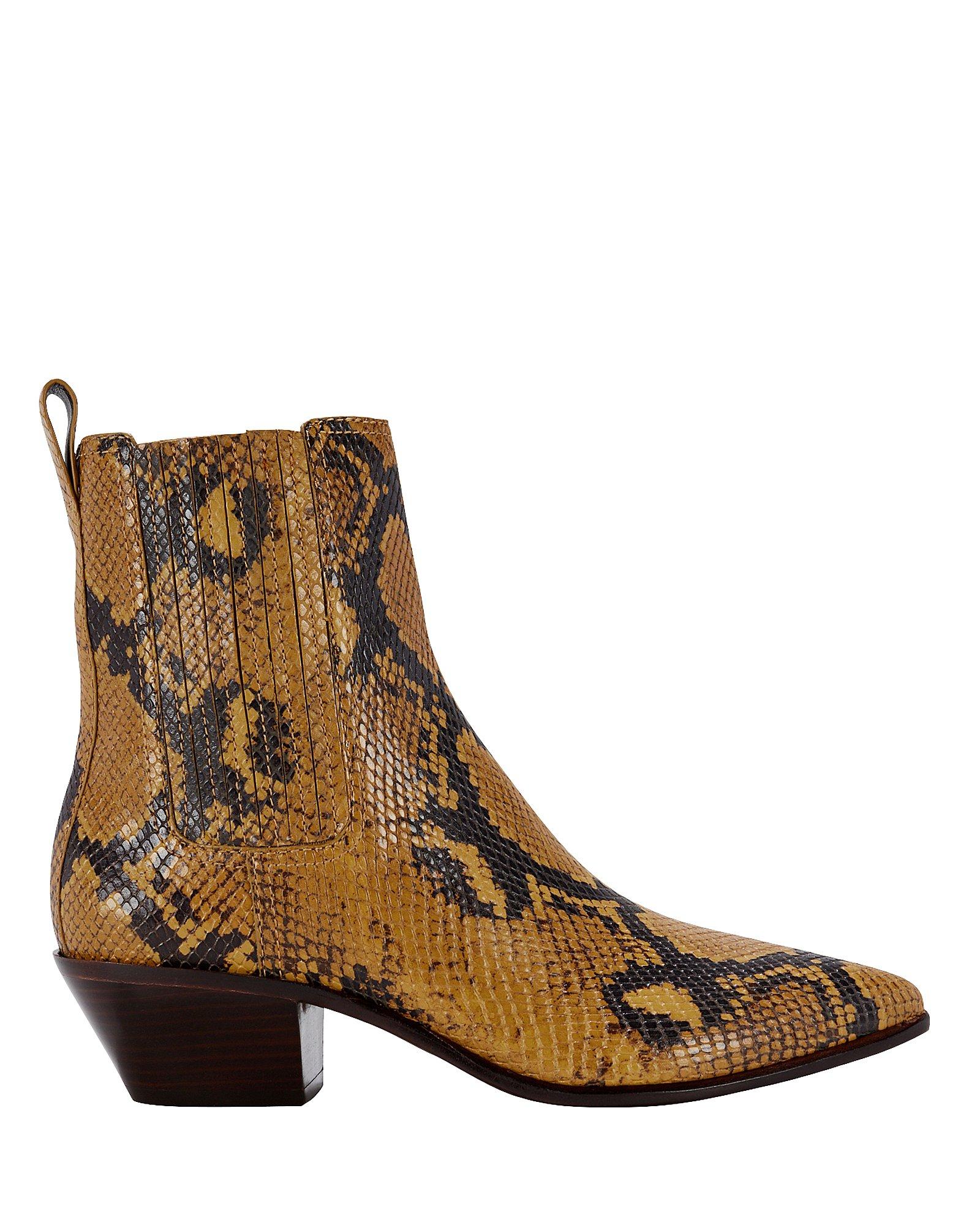 loeffler randall snakeskin boots