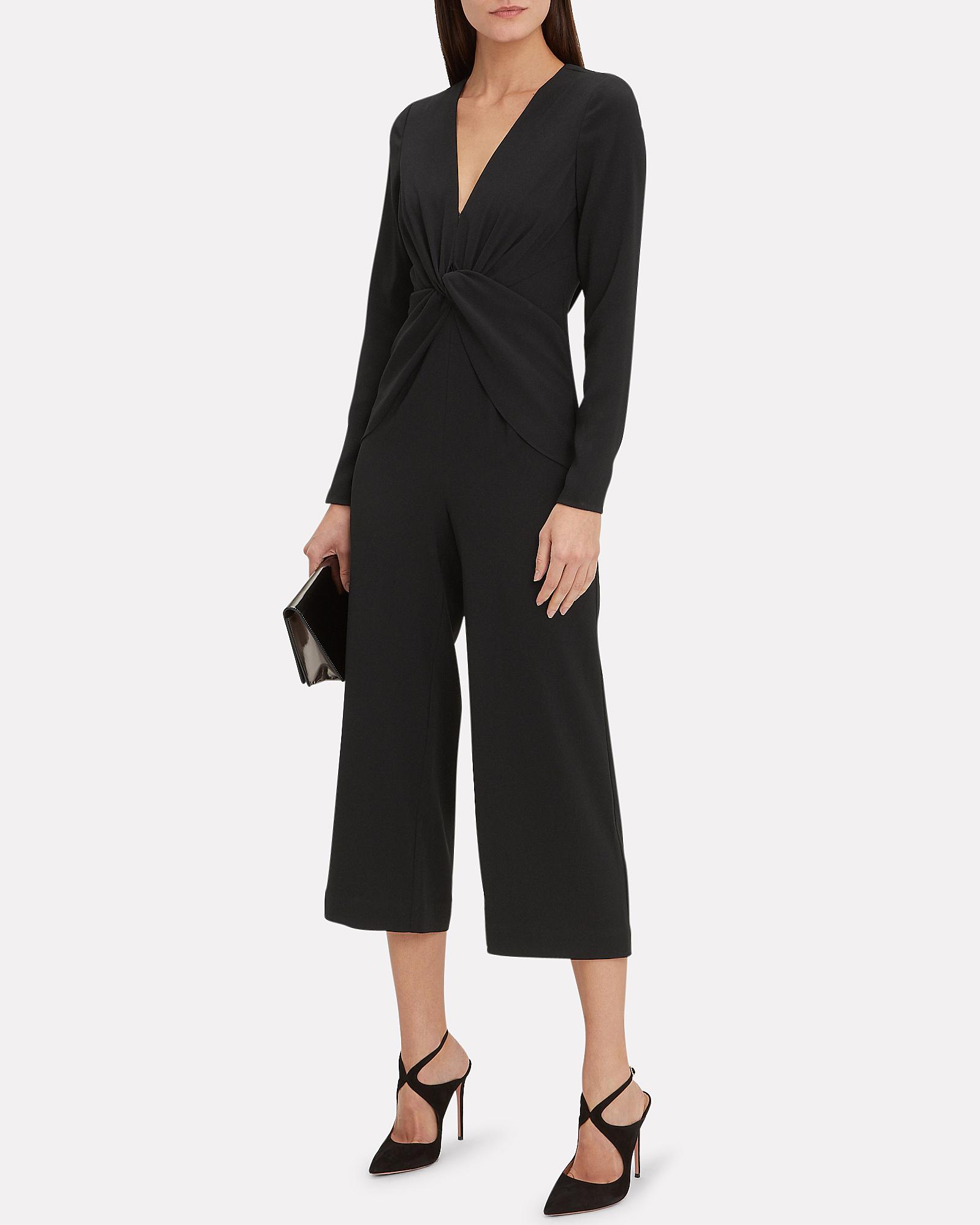 self portrait twist front jumpsuit
