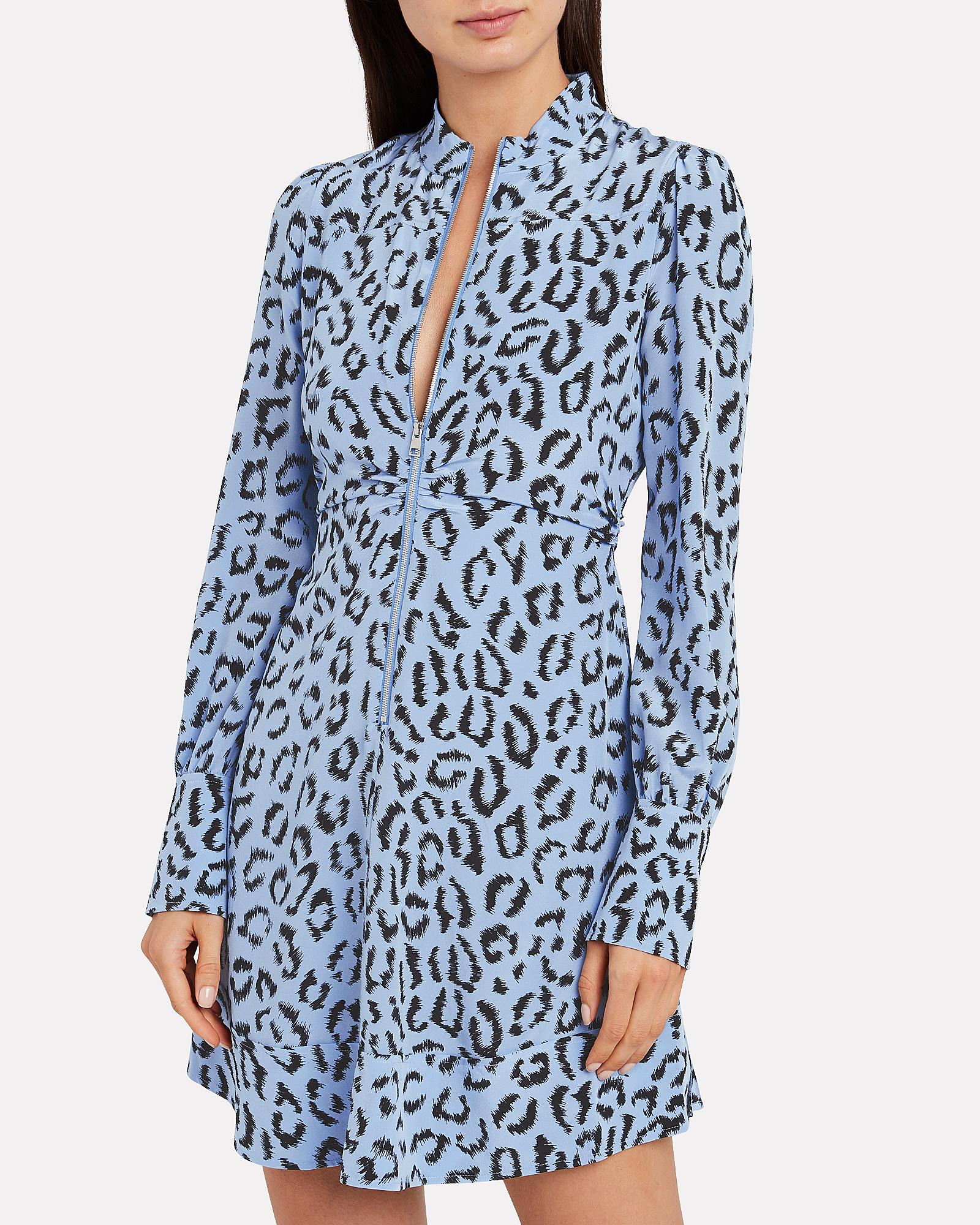 A.L.C. Silk Marcella Dress in Blue - Lyst