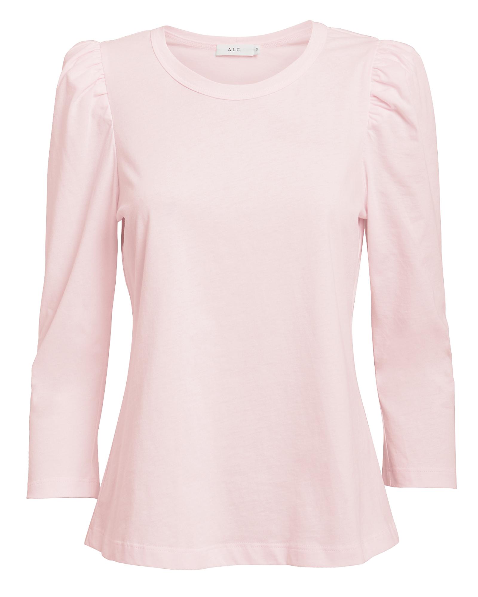 A.L.C. Karlie Puff Shoulder T-shirt in Pink | Lyst
