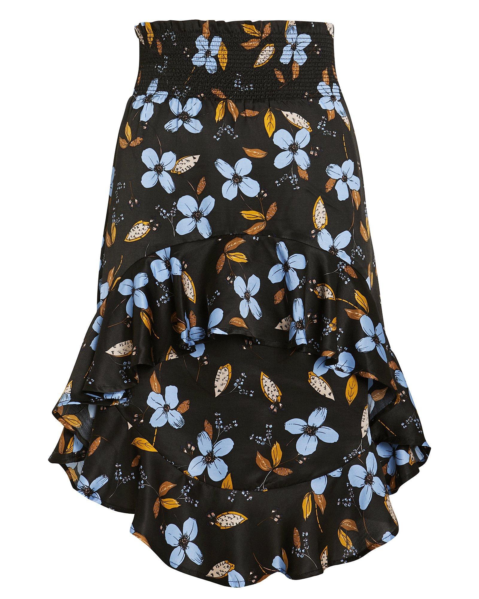 Judi Toddler Baby Kids Girls Ruffles Ruched Floral Skirt Bow Dress Clothes