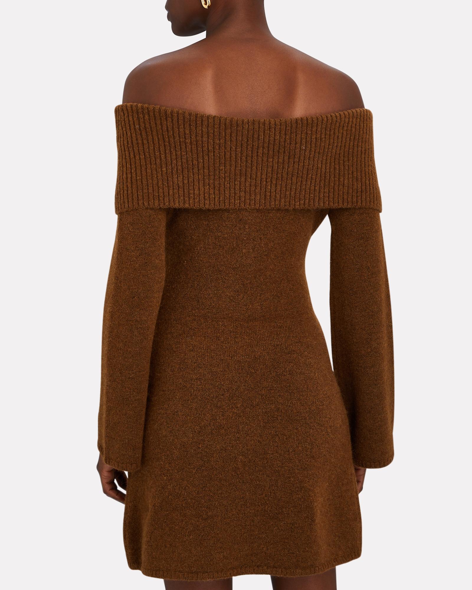 shoulderless sweater