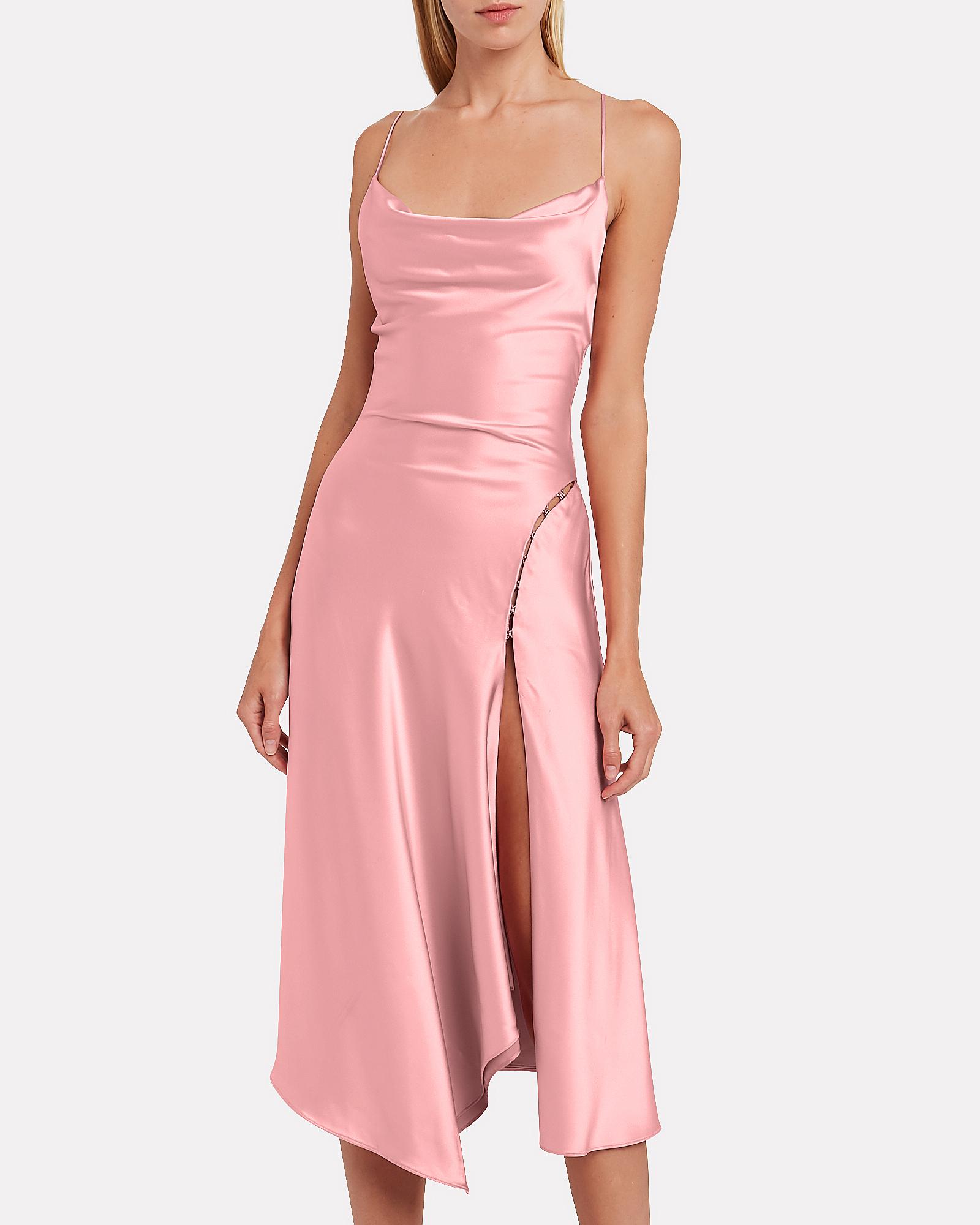 Jonathan Simkhai Satin Cowl Neck Slip Dress in Blush (Pink) - Lyst