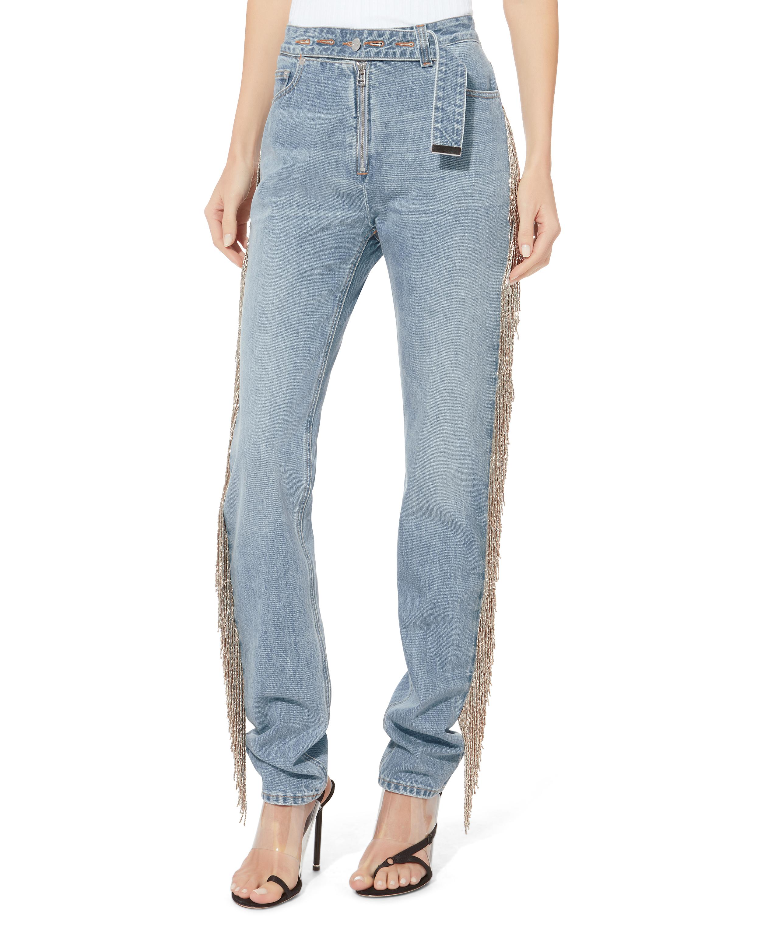 helmut lang fringe jeans