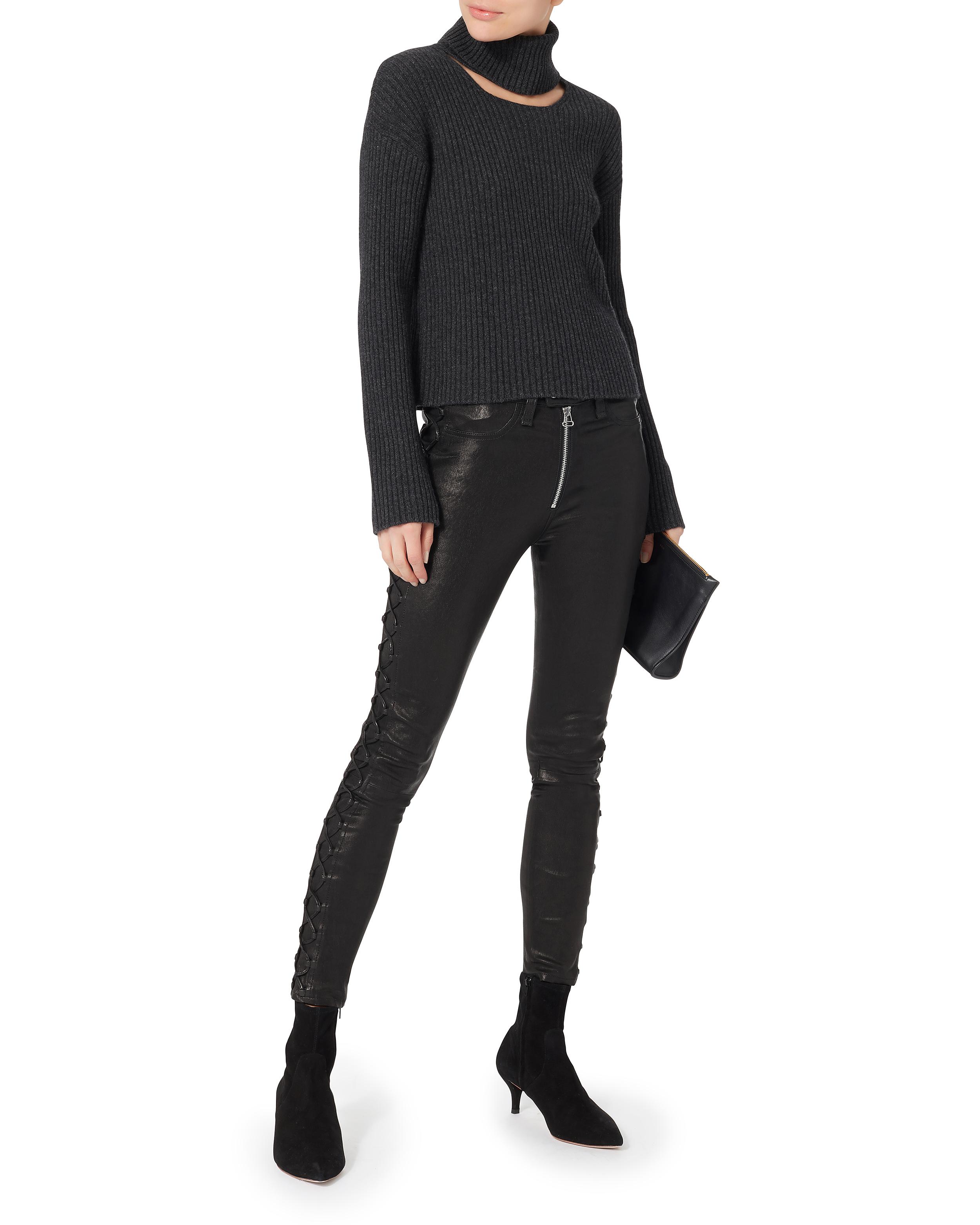 rag and bone lace up leather pants