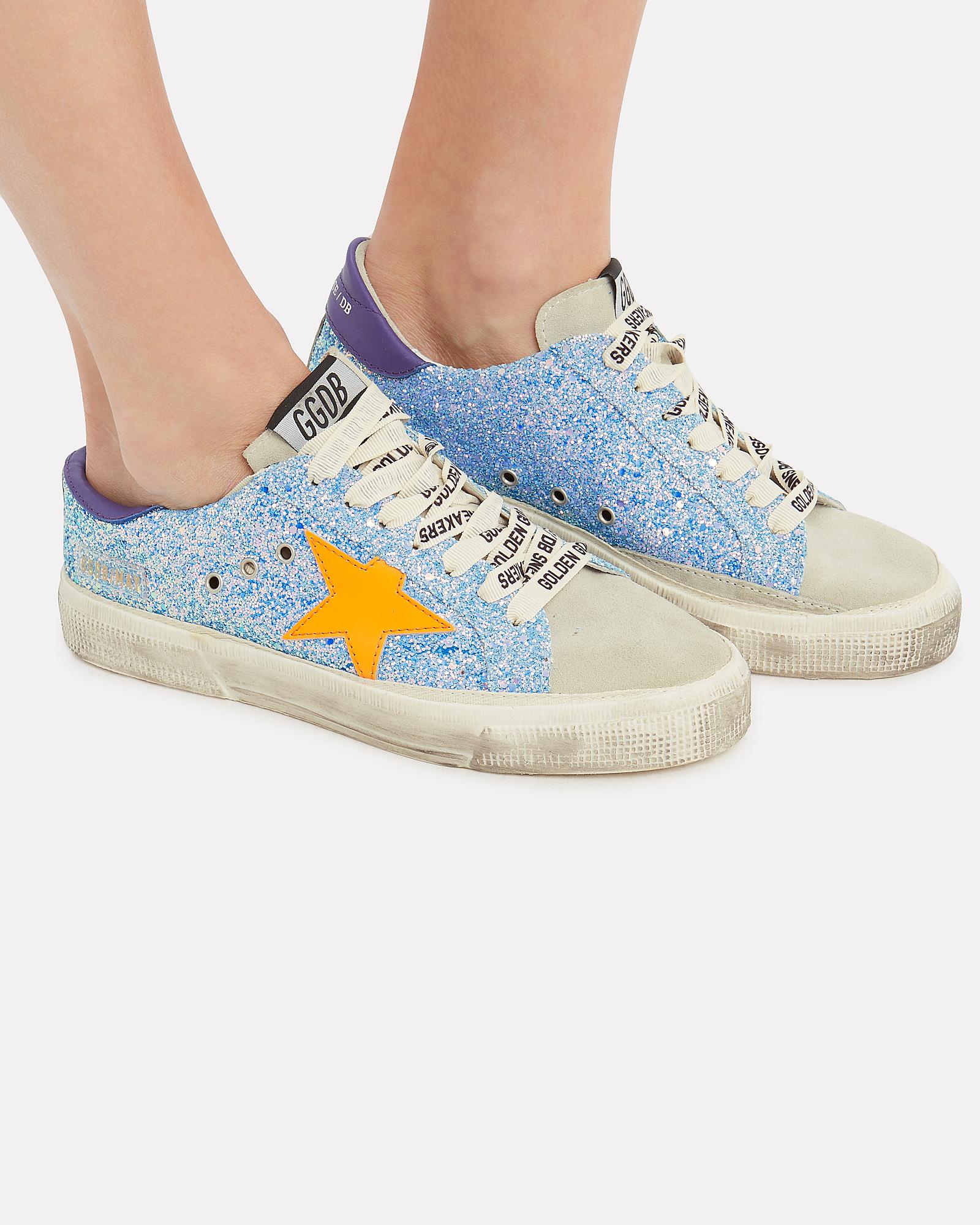 golden goose may glitter sneakers