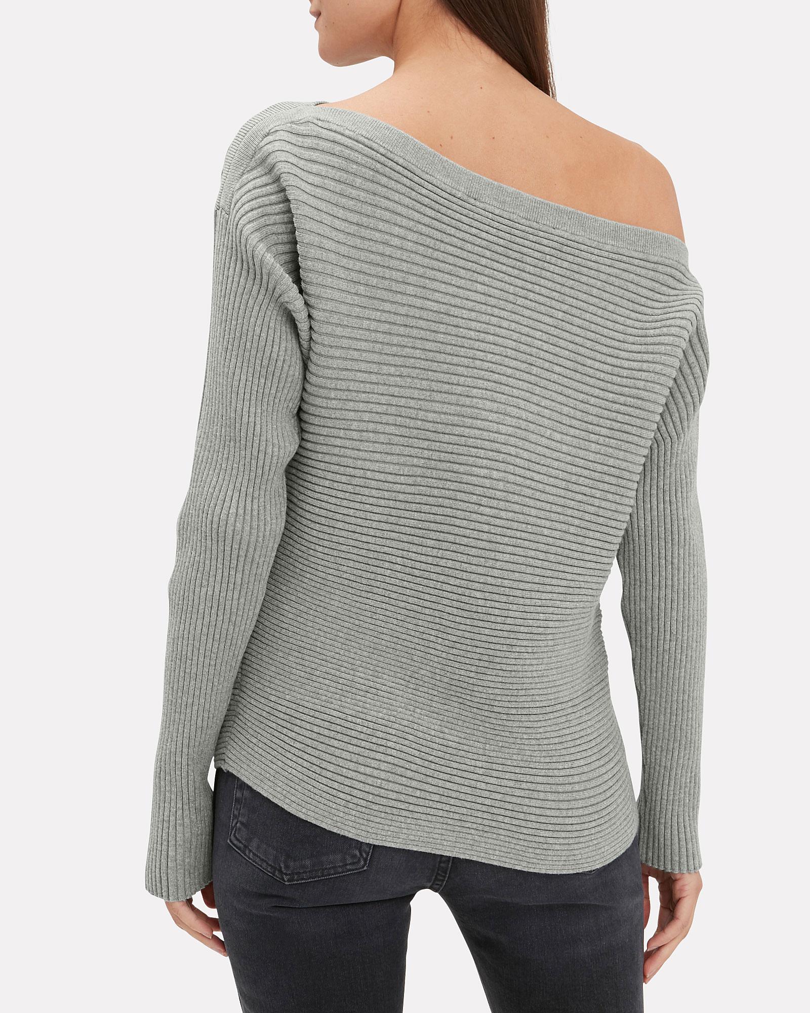 Designers Remix Wool Off The Shoulder Sweater in Grey (Gray) Lyst