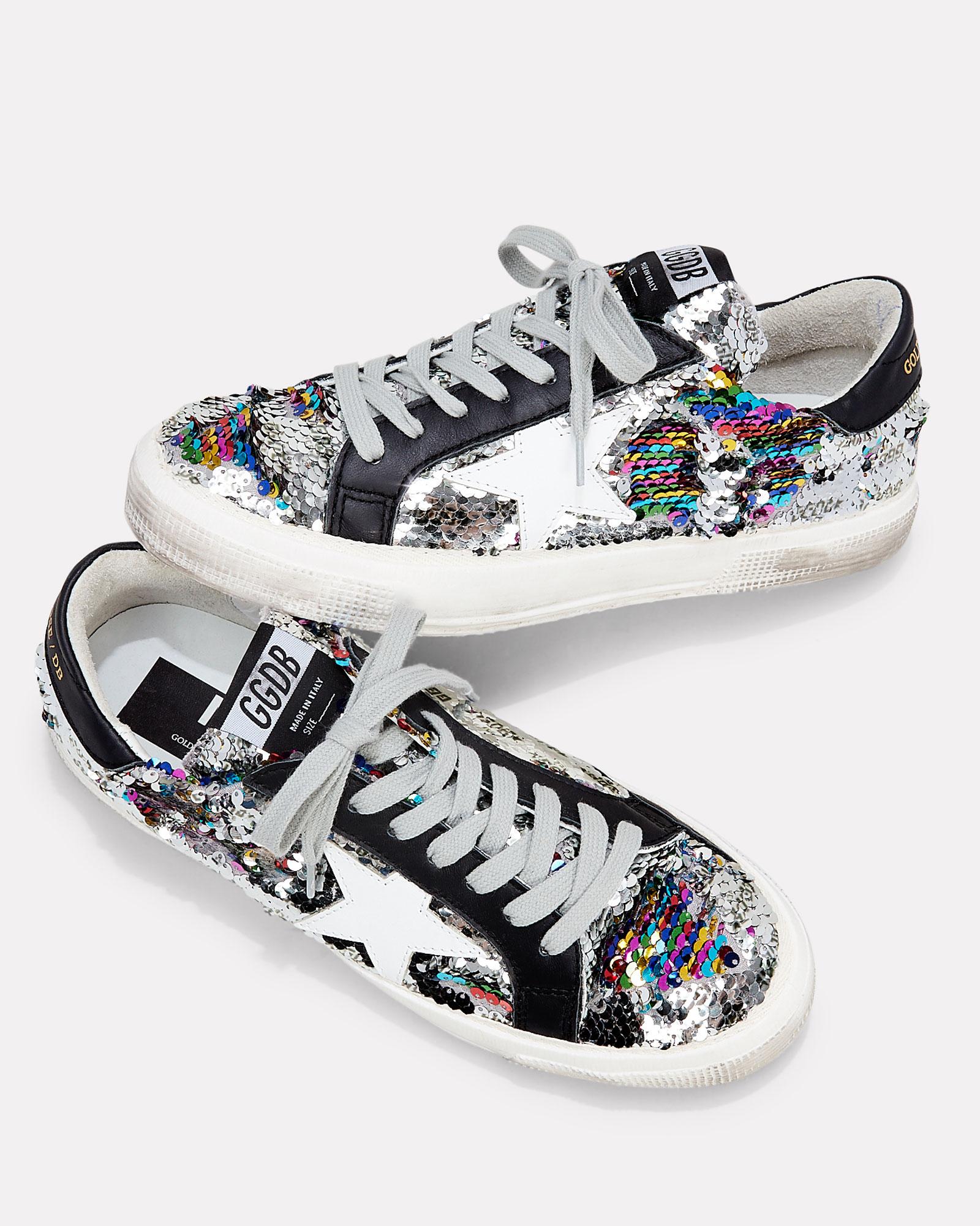 Sale > black sequin golden goose sneakers > in stock