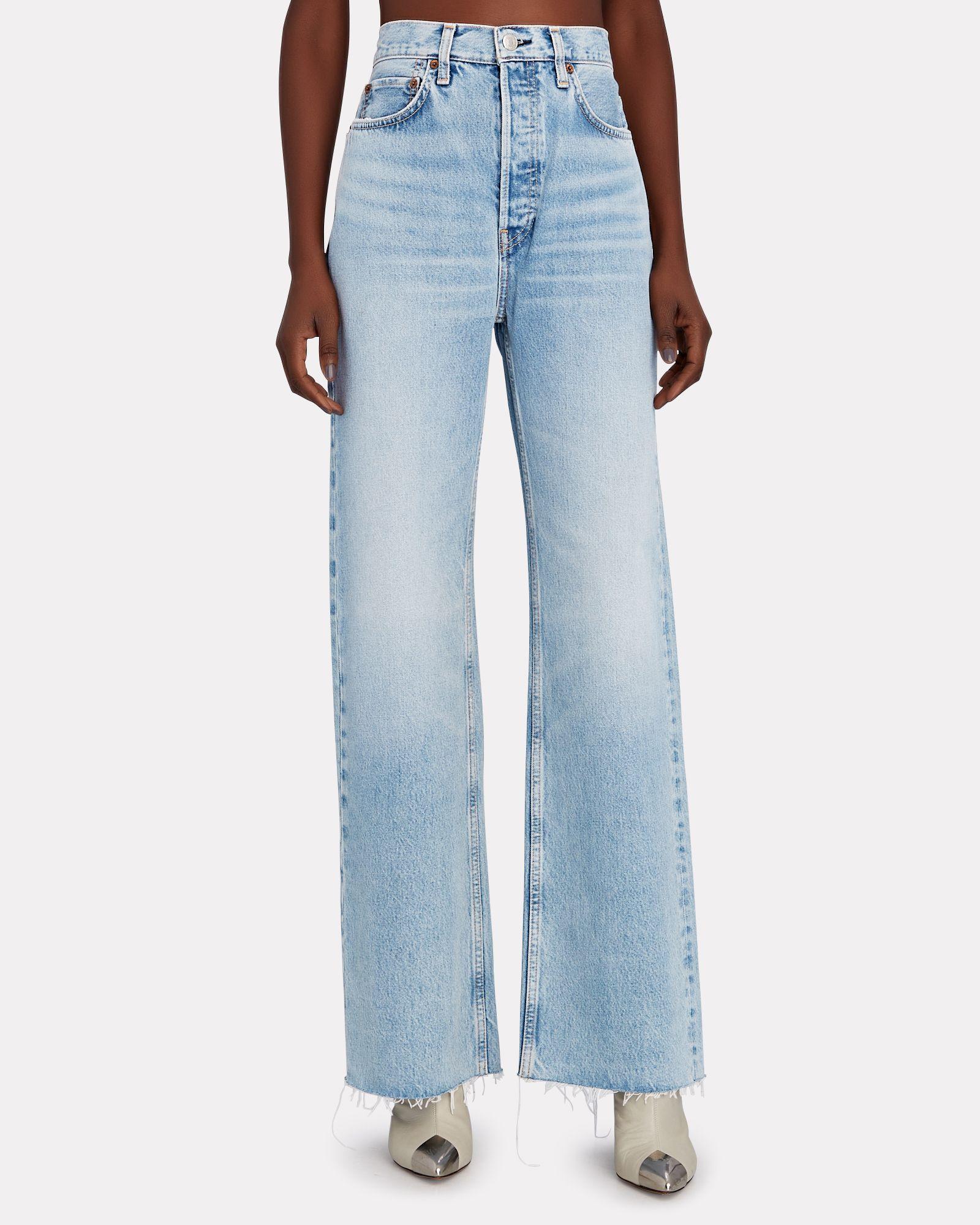 RE/DONE 70s Ultra High-rise Wide-leg Jeans in Blue | Lyst