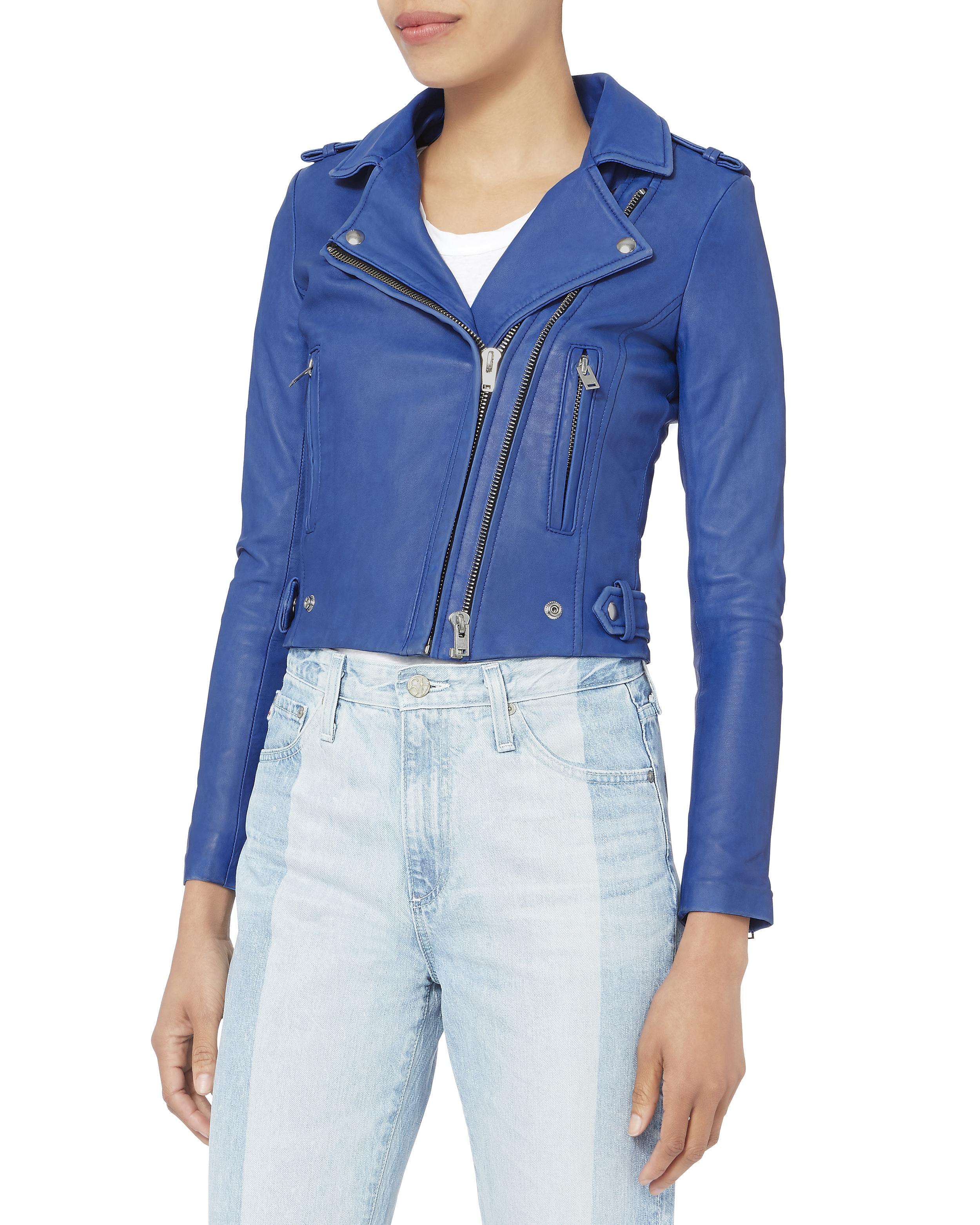 iro navy leather jacket