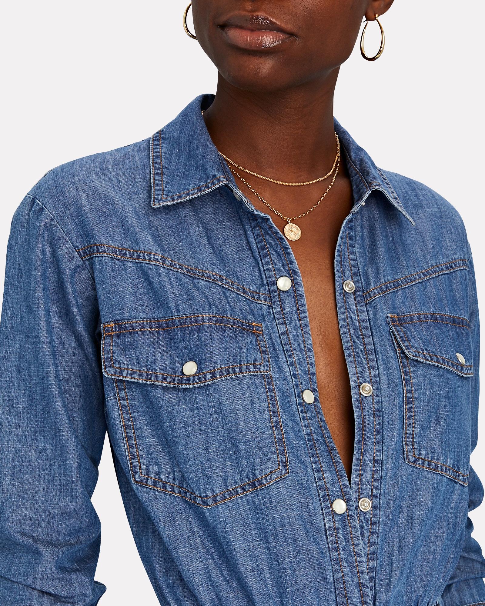 Veronica Beard Cotton Mura Chambray 
