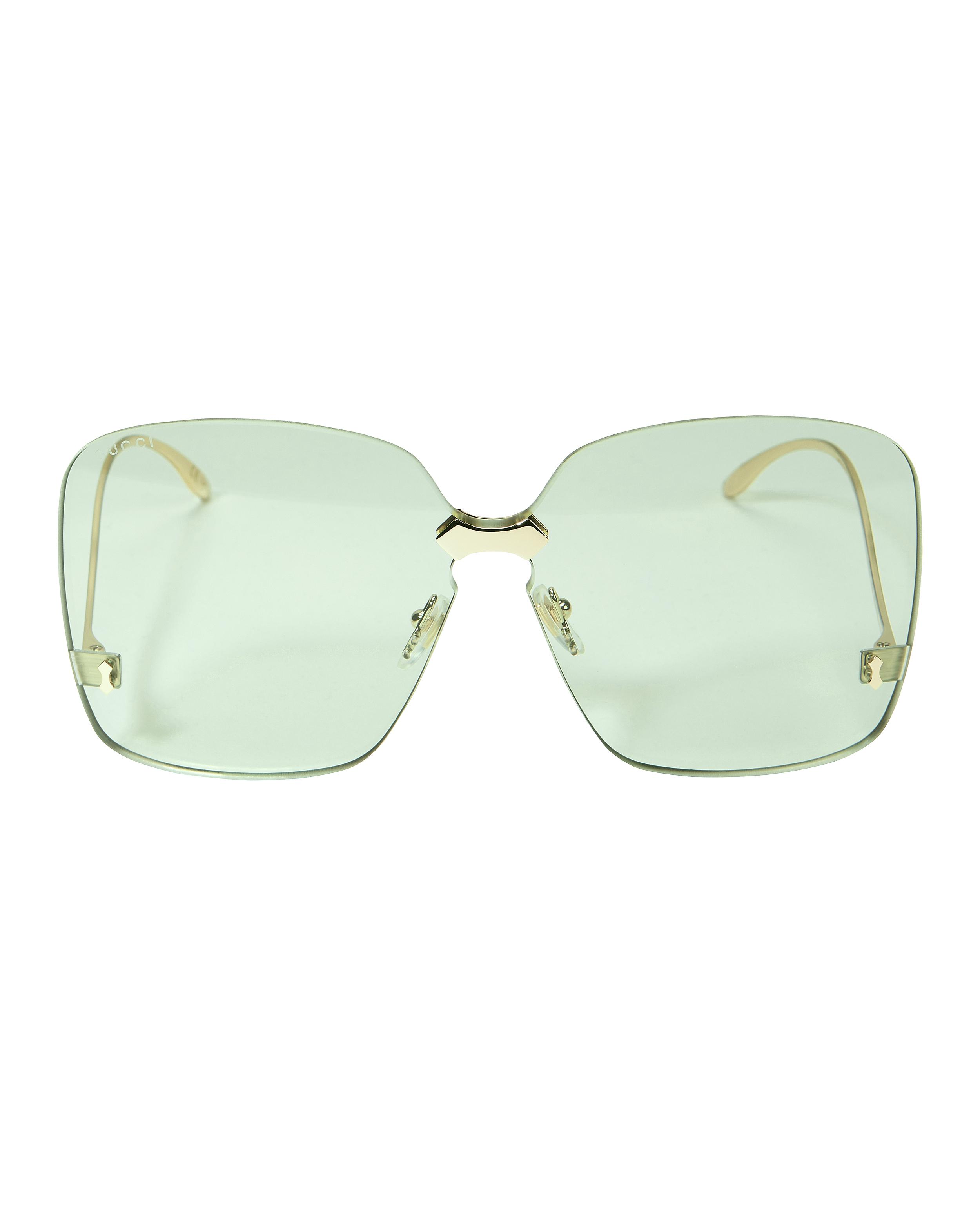Gucci Rimless Square Sunglasses in Metallic | Lyst